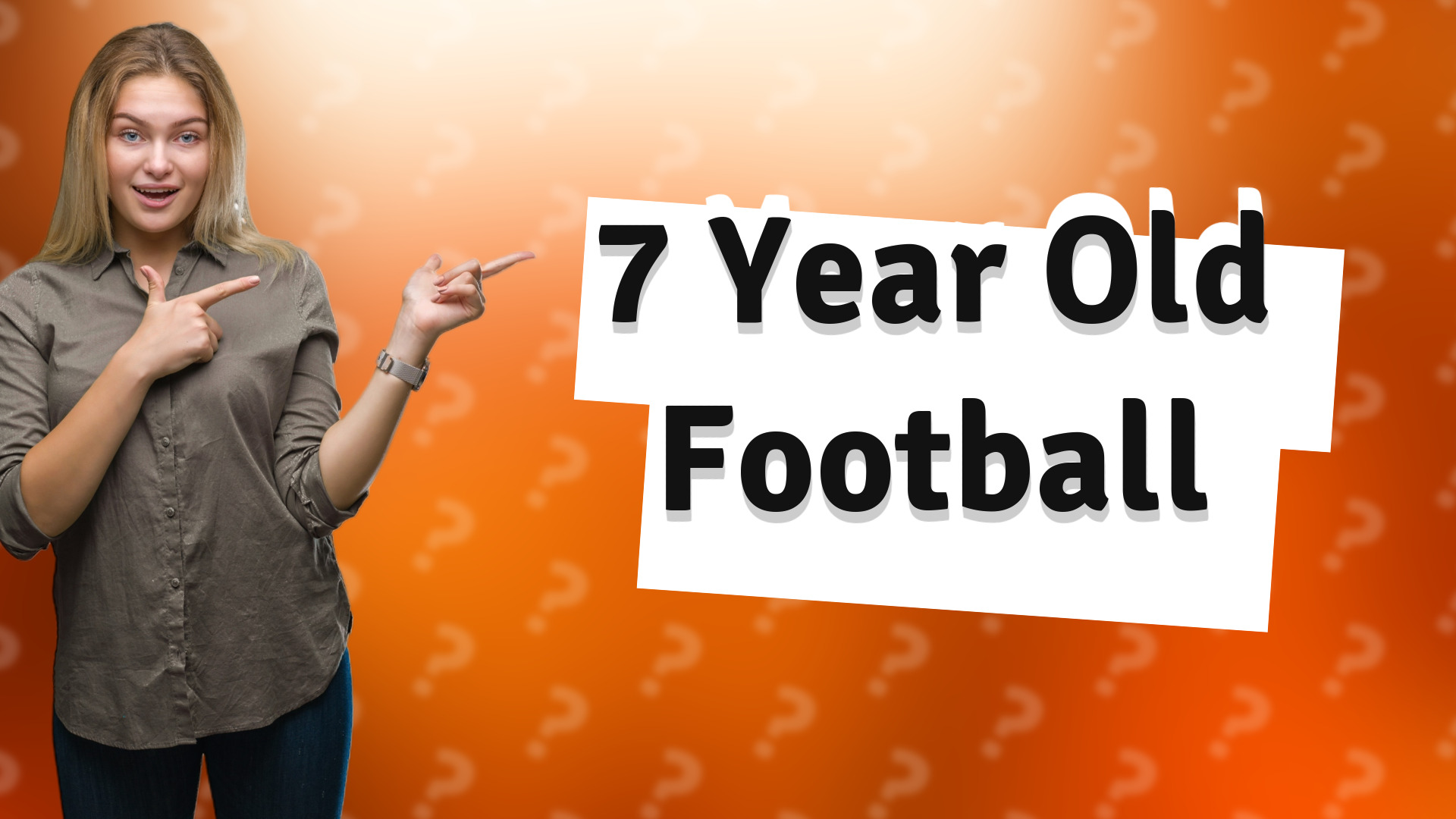 7 Year Old Football