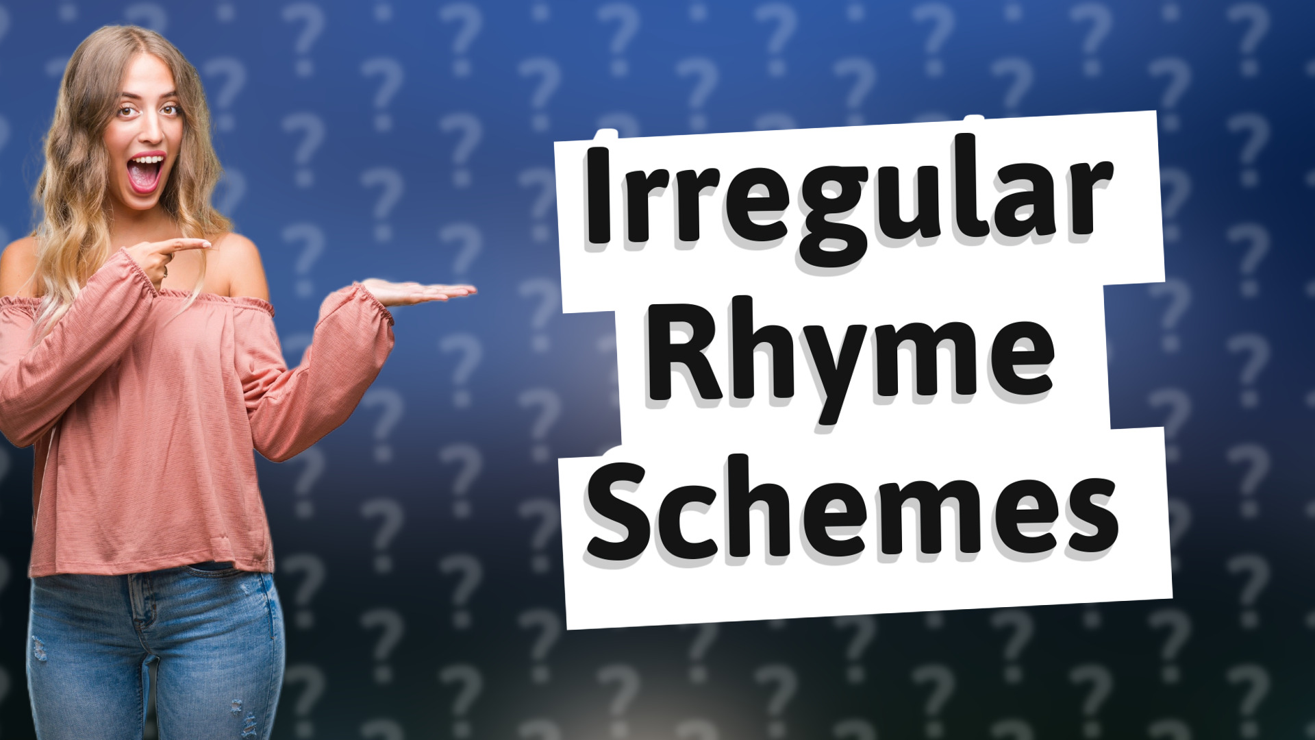 Irregular Rhyme Schemes