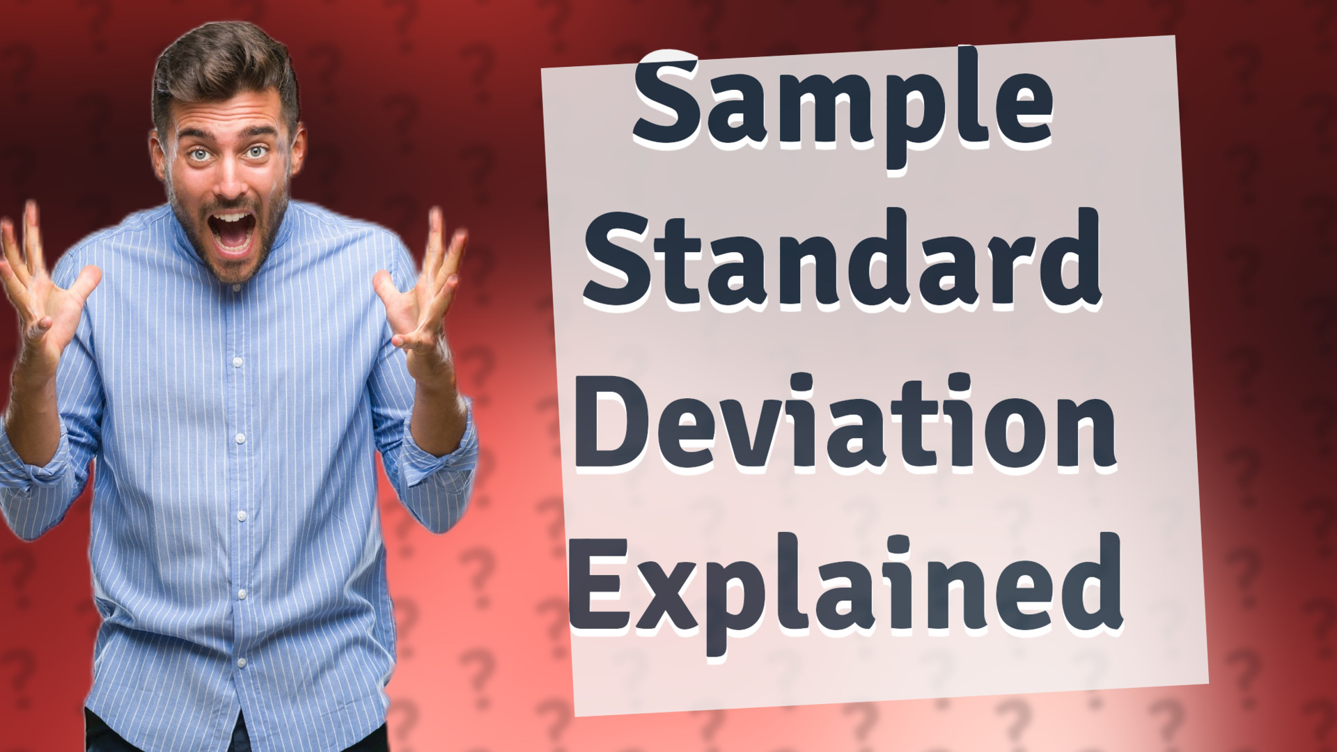 Sample Standard Deviation Explained