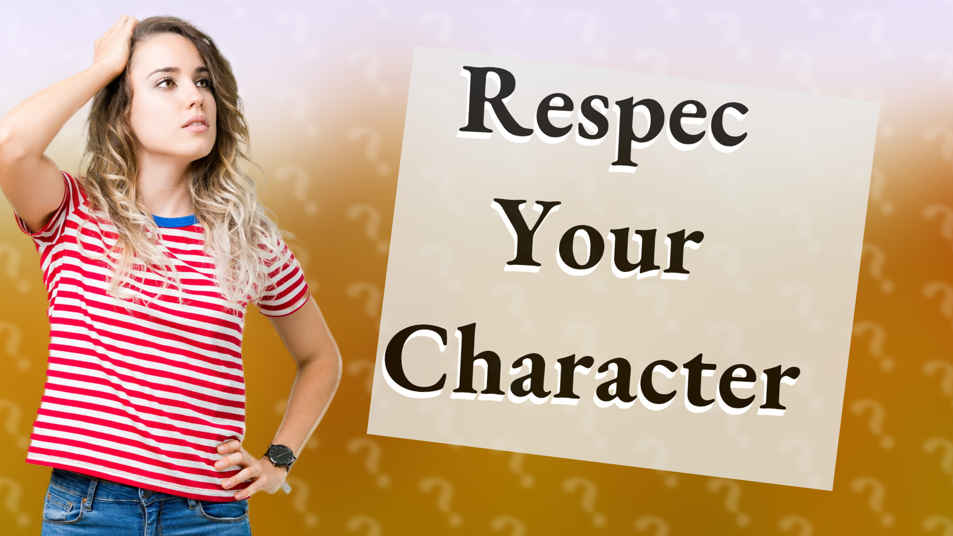 Respec Your Character