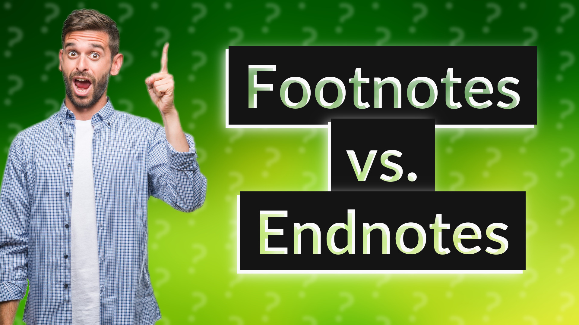 Footnotes vs. Endnotes