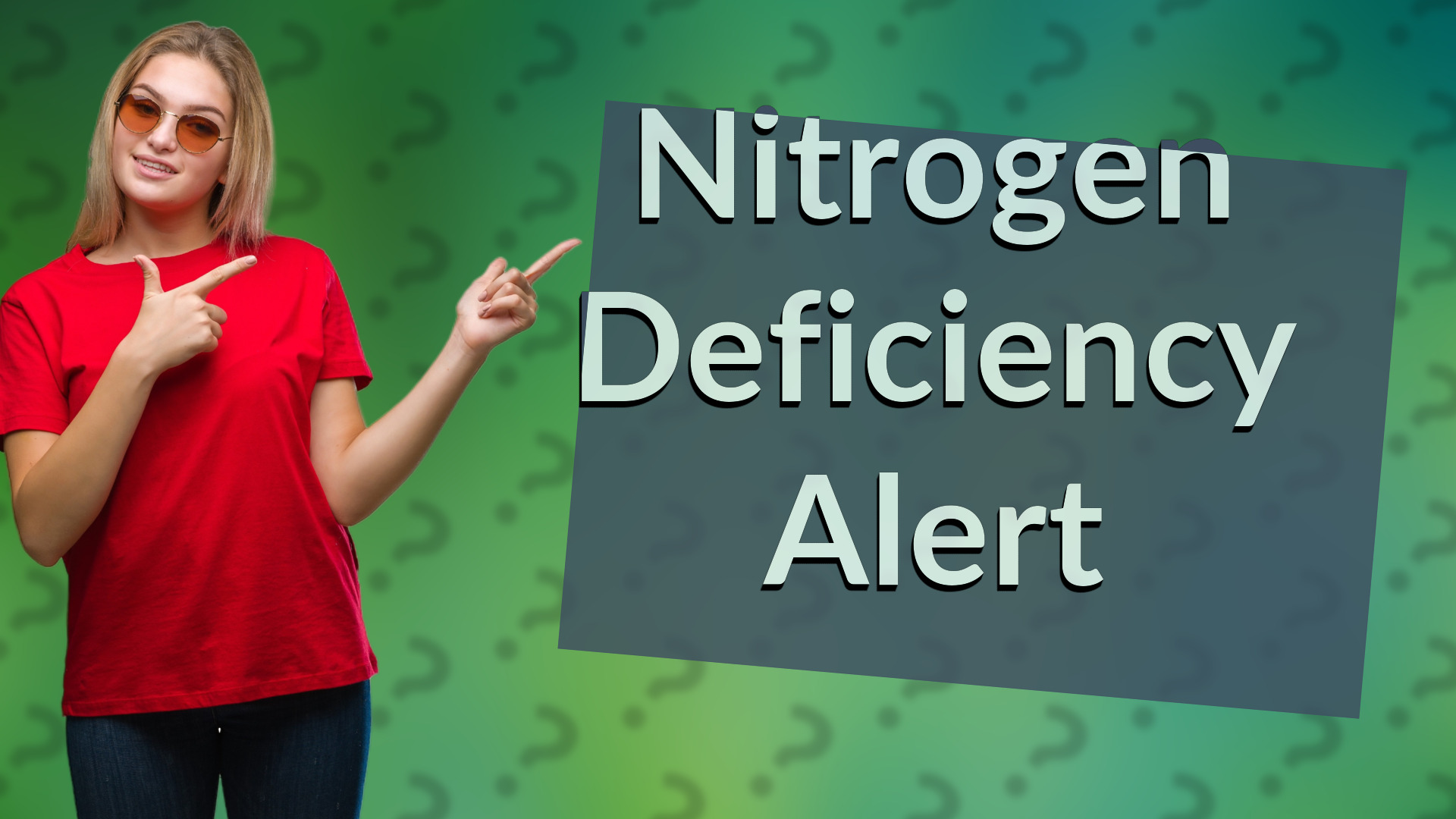 Nitrogen Deficiency Alert