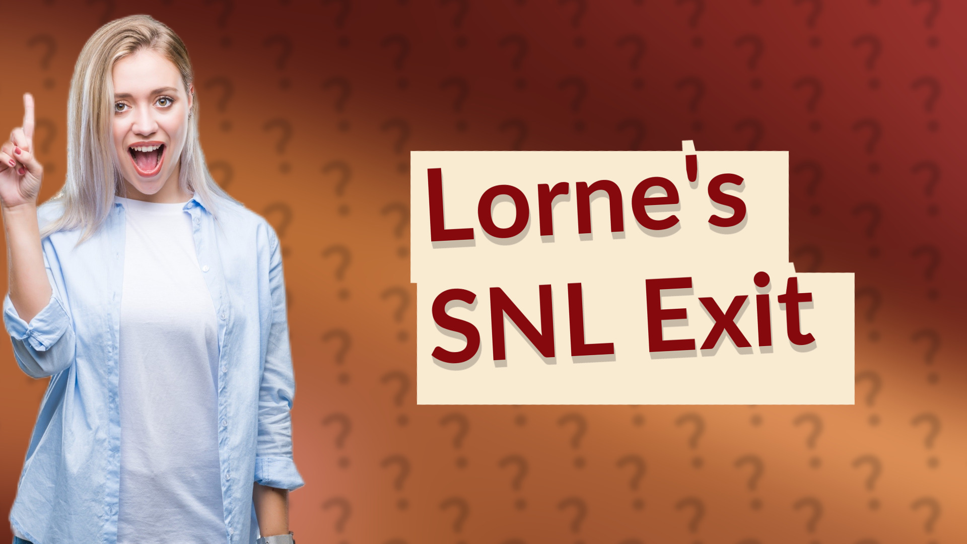 Lorne's SNL Exit