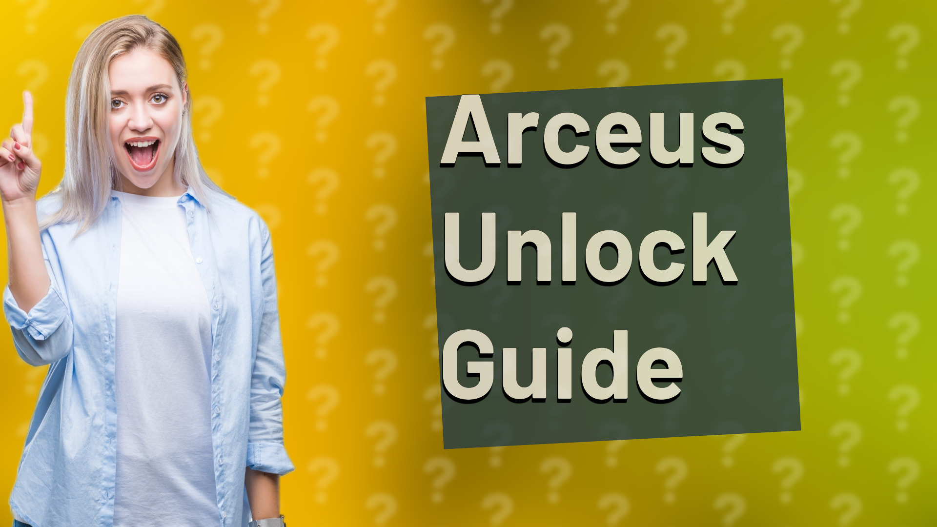 Arceus Unlock Guide