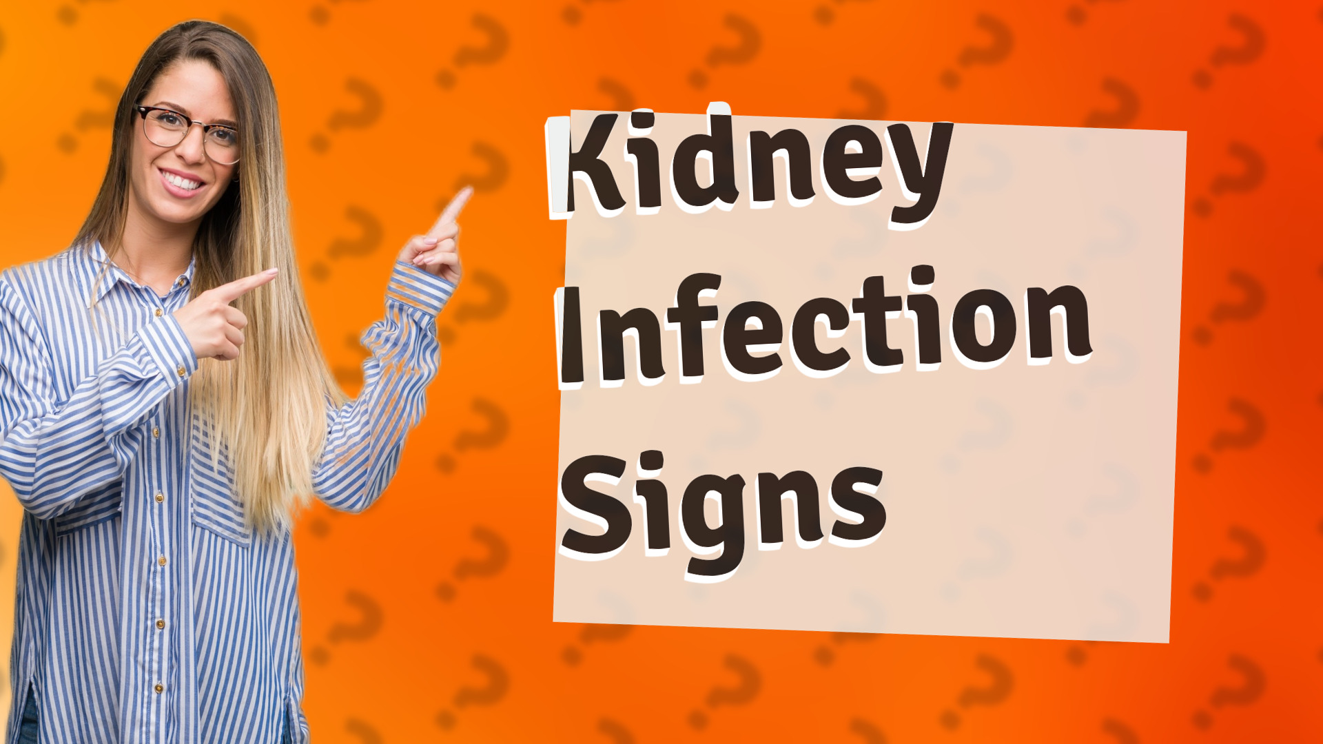 Kidney Infection Signs