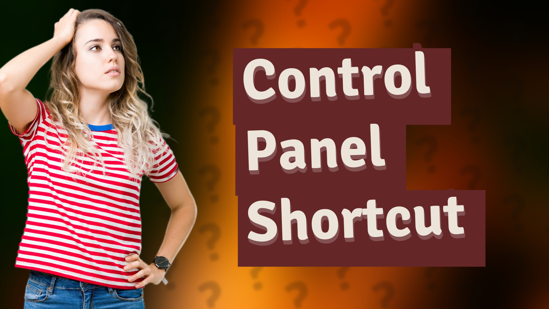 Control Panel Shortcut
