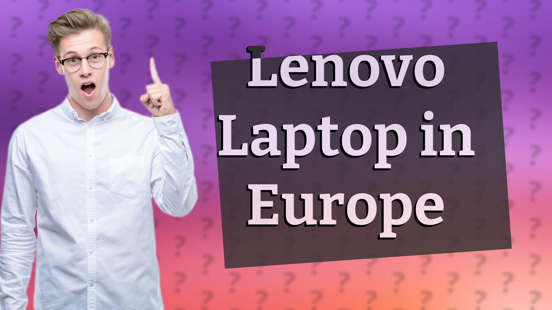 Lenovo Laptop in Europe