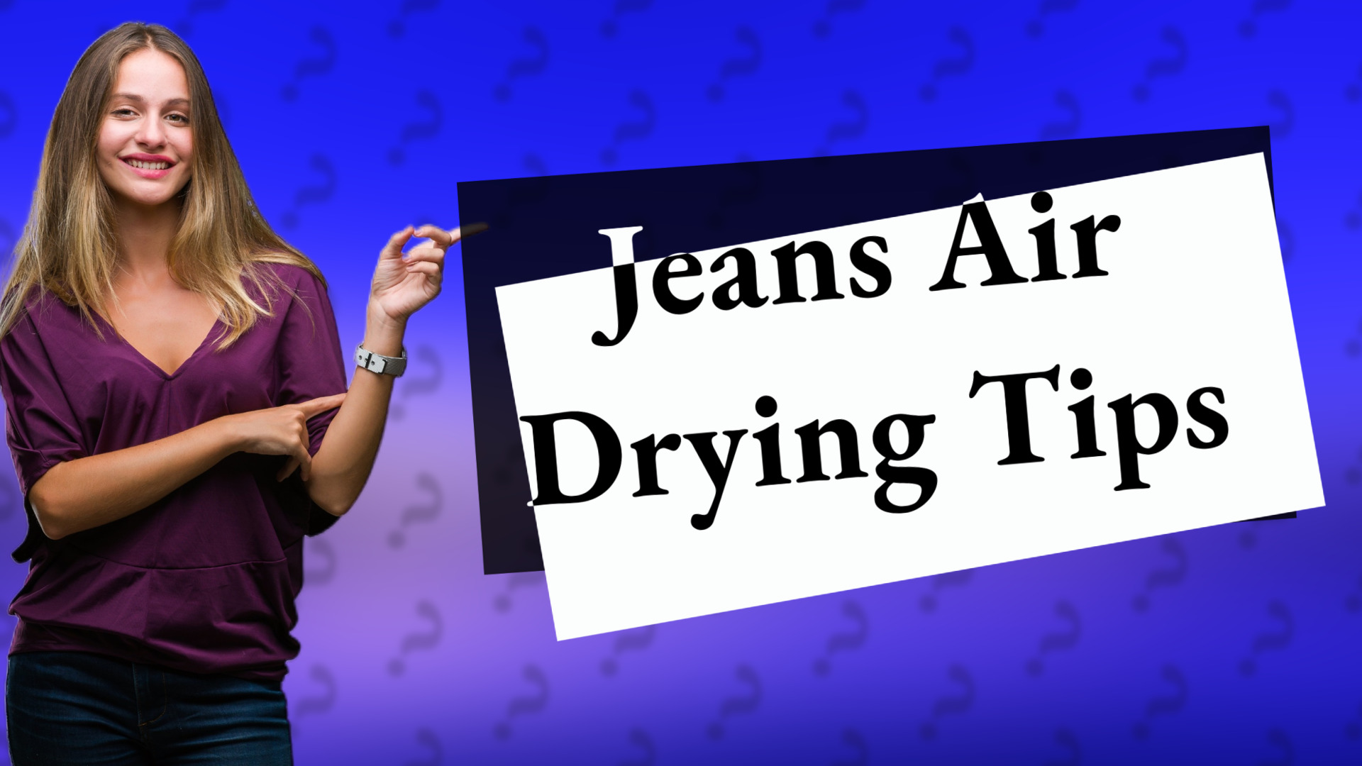 Jeans Air Drying Tips