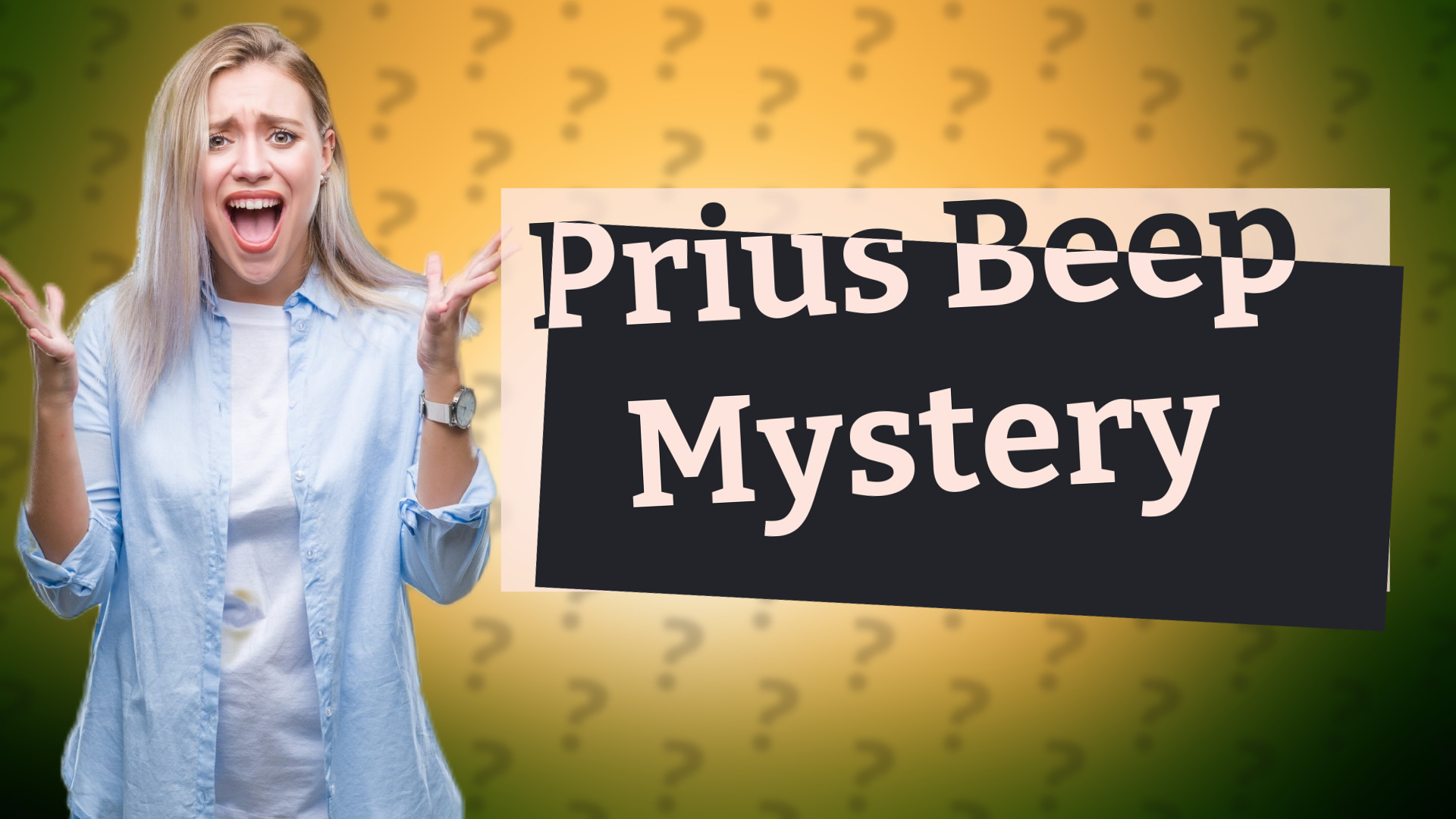 Prius Beep Mystery