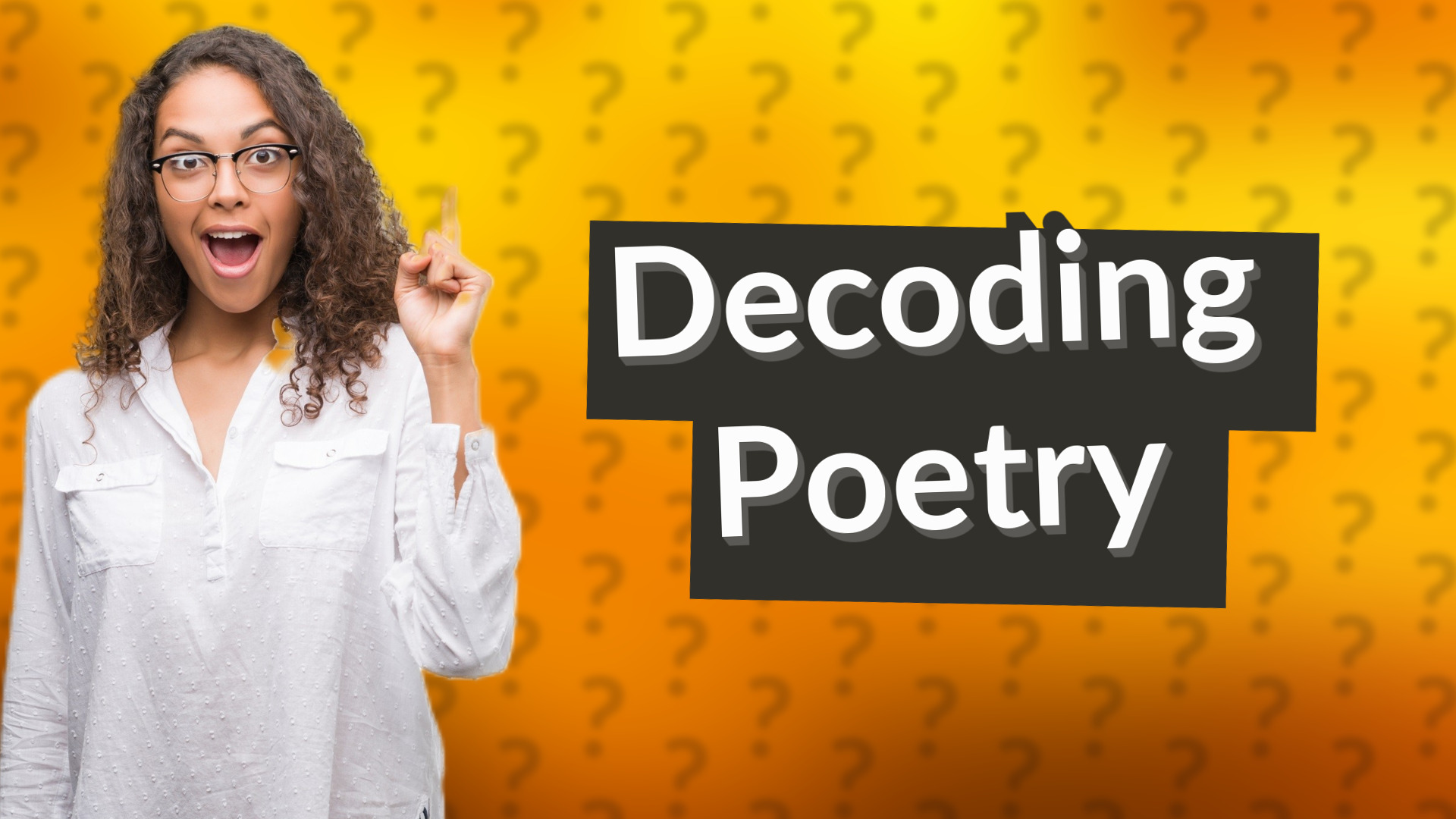 Decoding Poetry