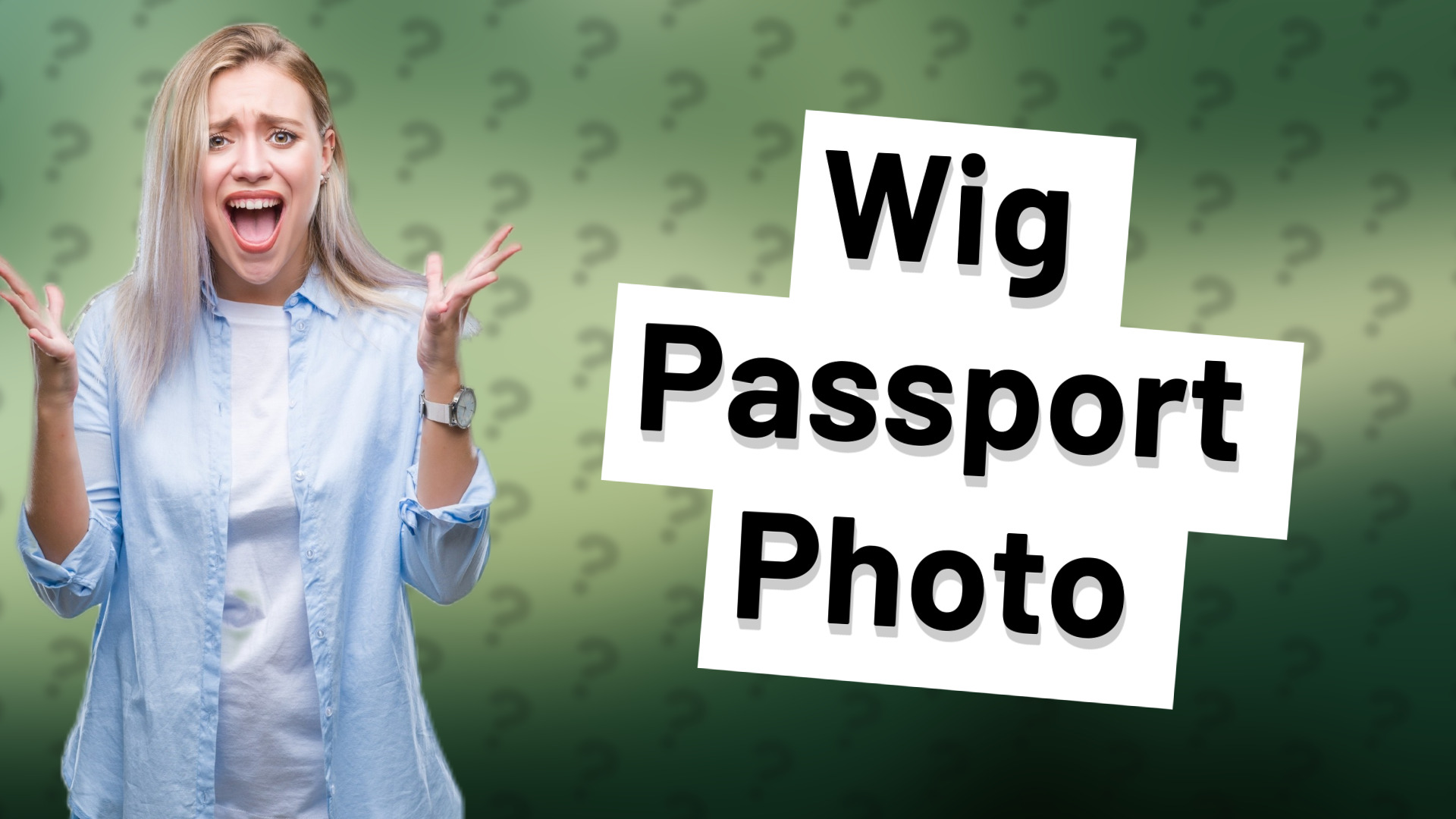 Wig Passport Photo