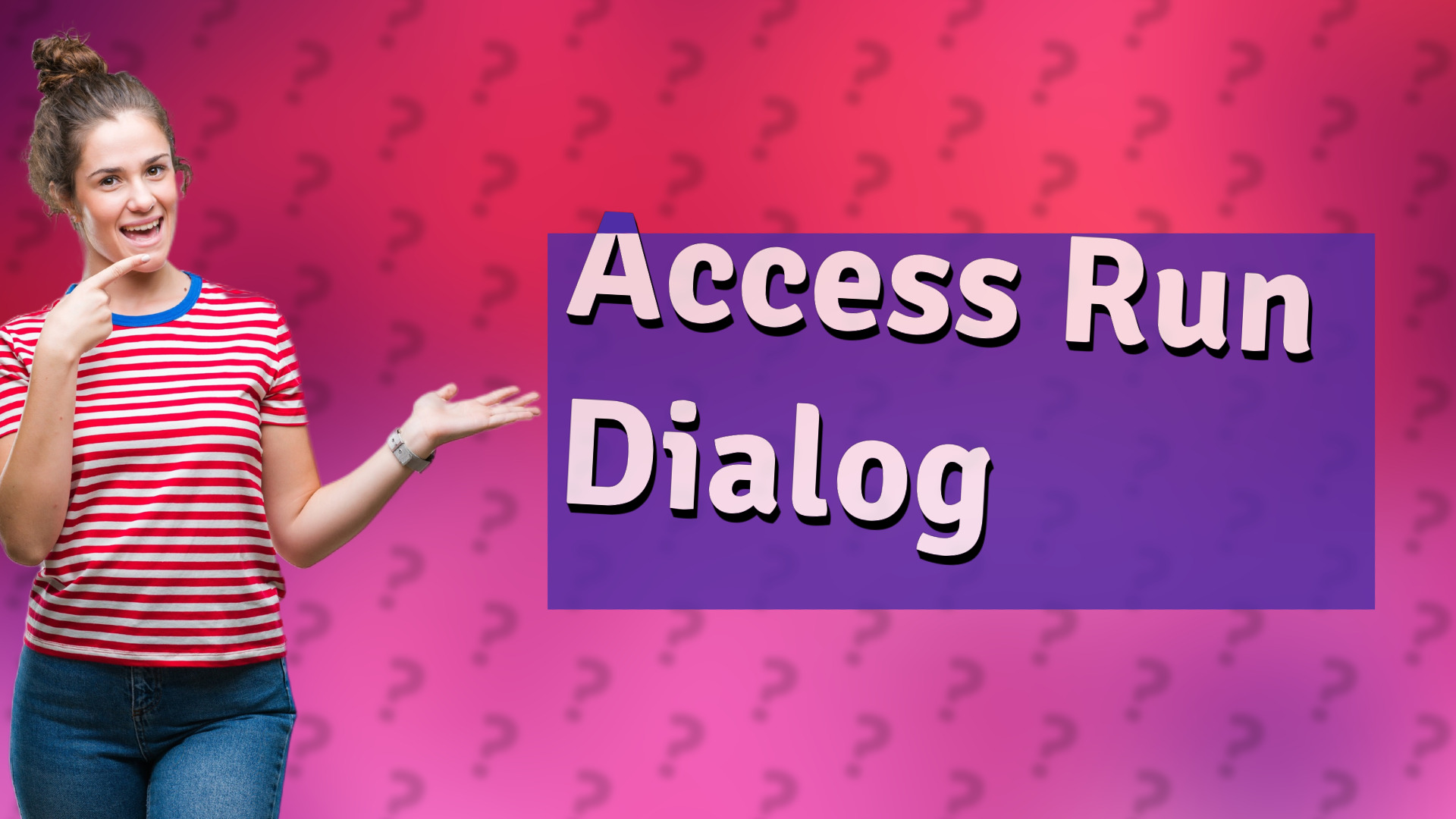 Access Run Dialog