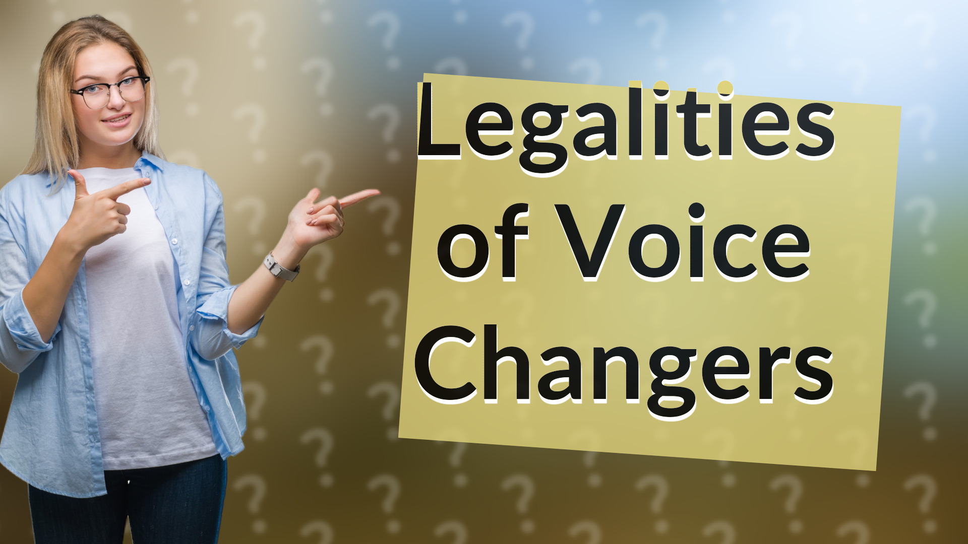 Legalities of Voice Changers