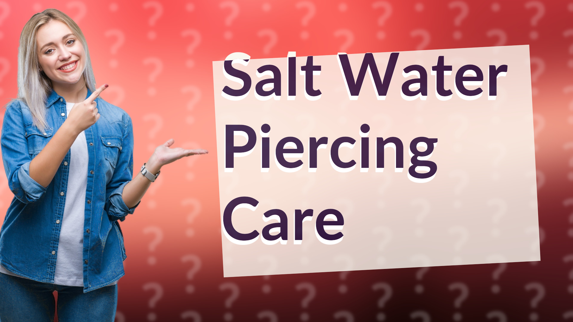 Salt Water Piercing Care