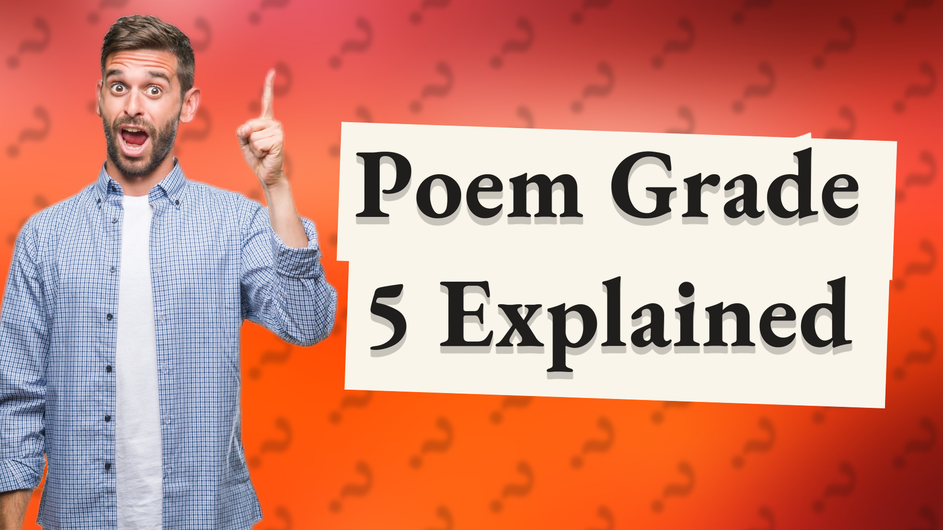 Poem Grade 5 Explained
