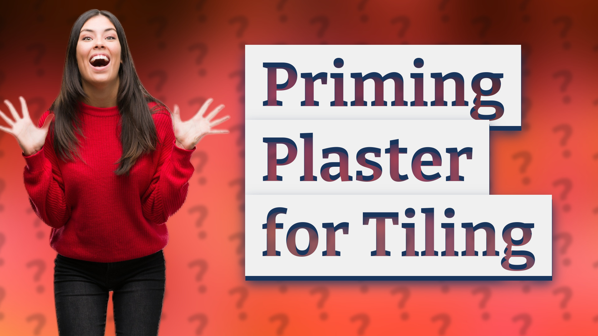 Priming Plaster for Tiling
