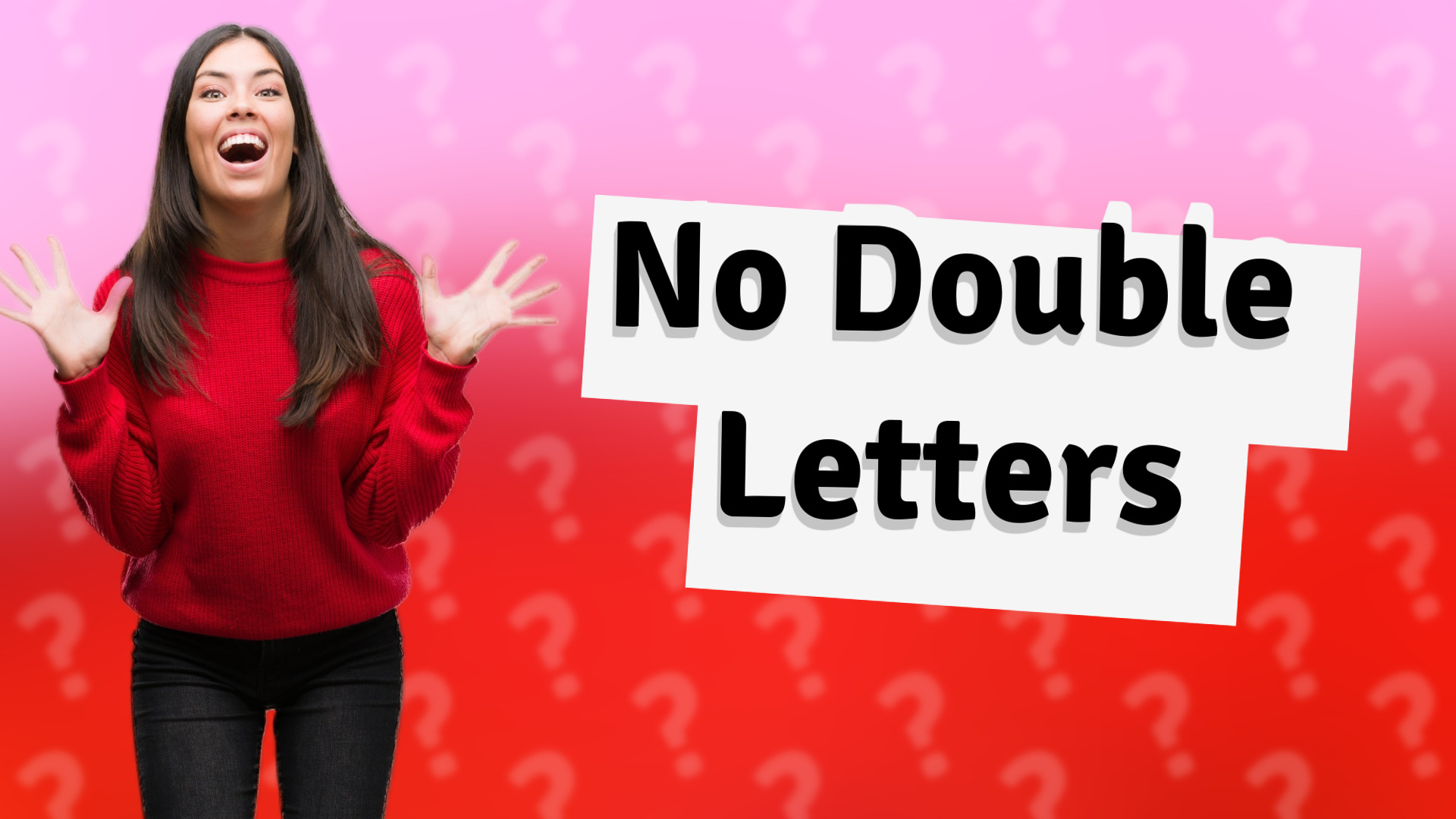 No Double Letters