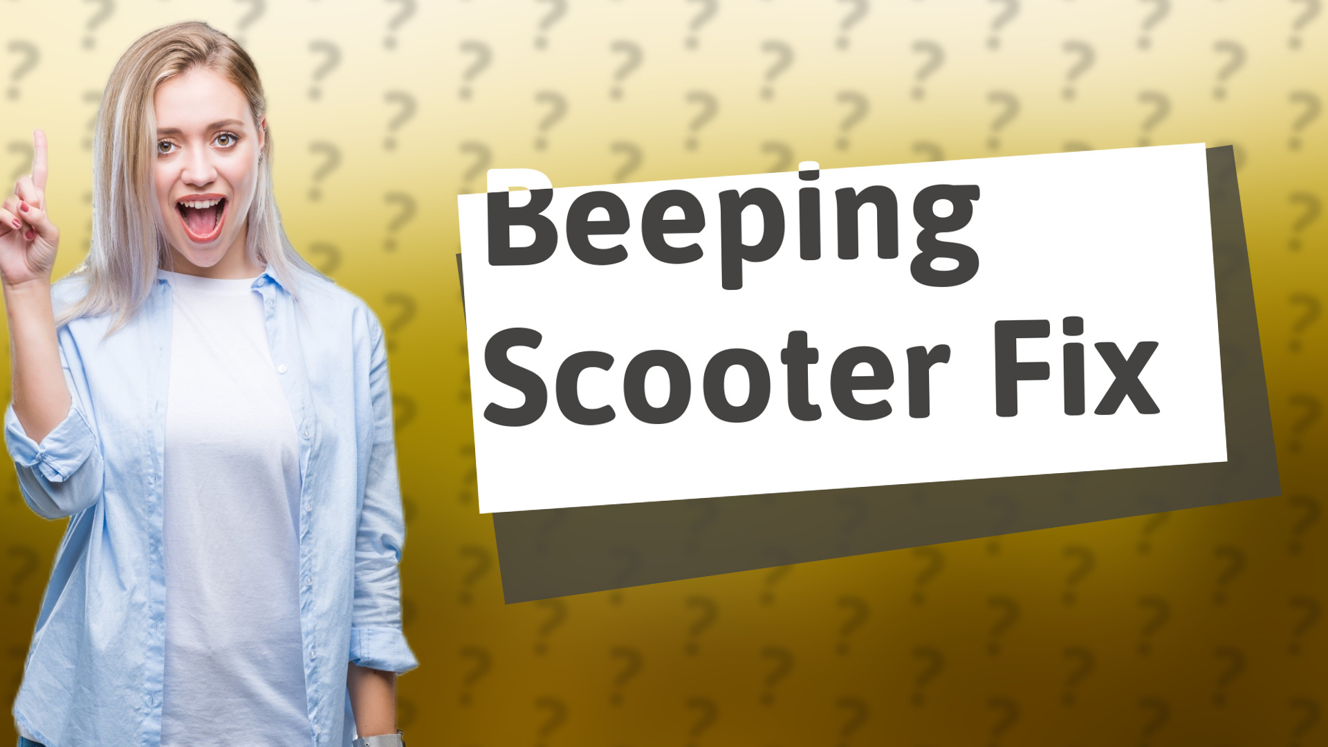Beeping Scooter Fix
