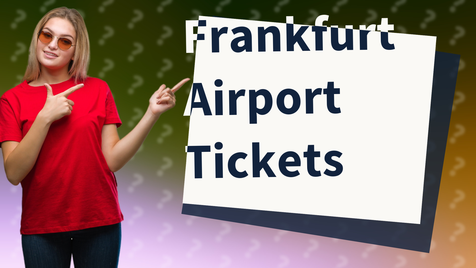 Frankfurt Airport Tickets