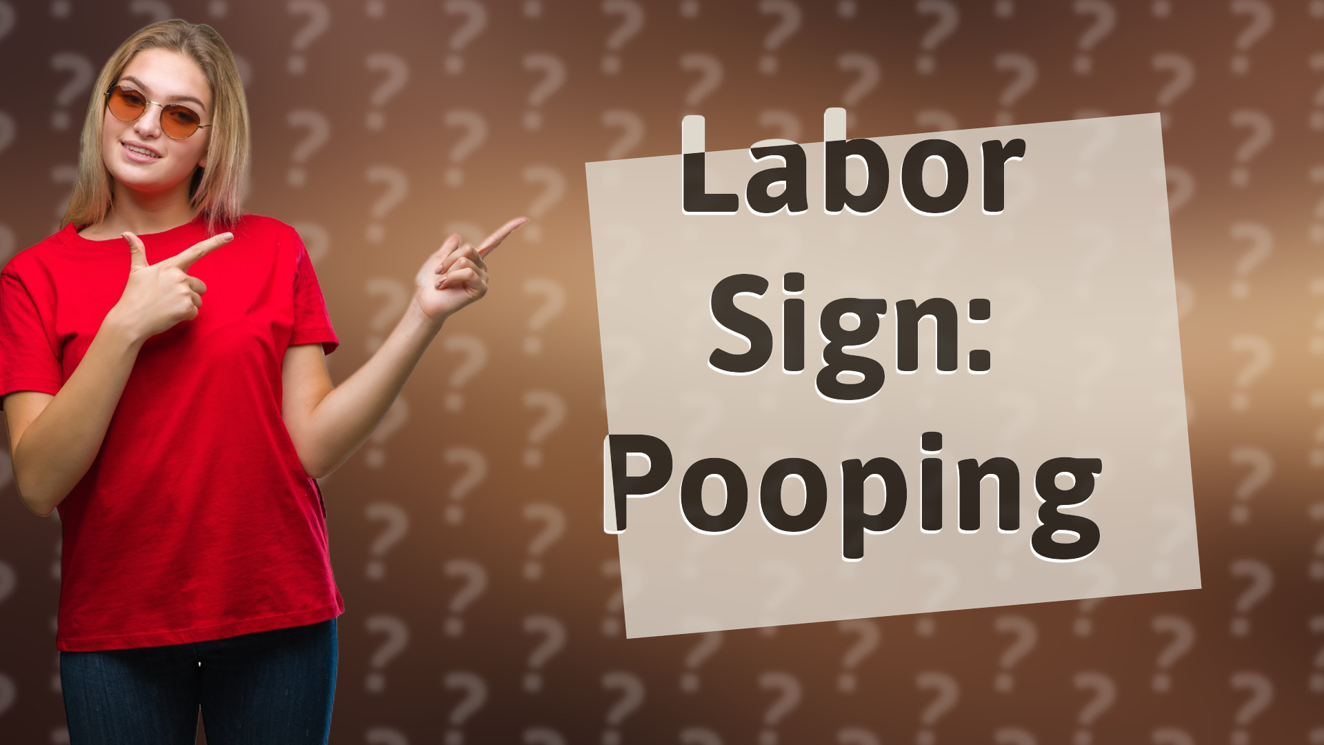 Labor Sign: Pooping