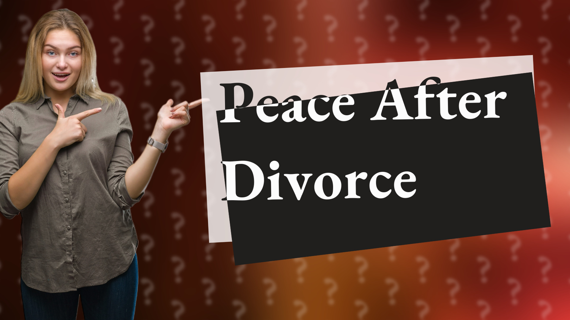 Peace After Divorce