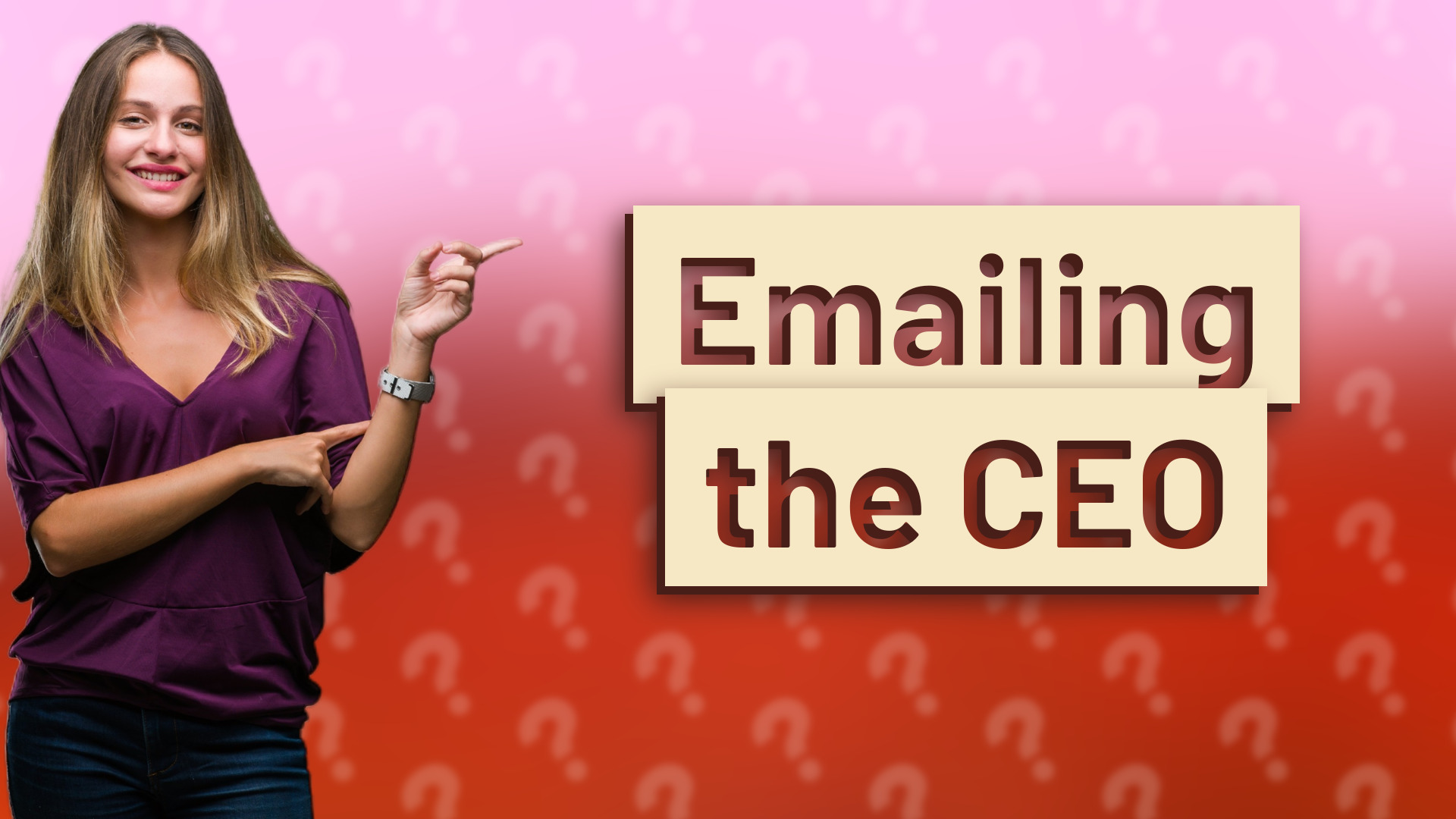 Emailing the CEO