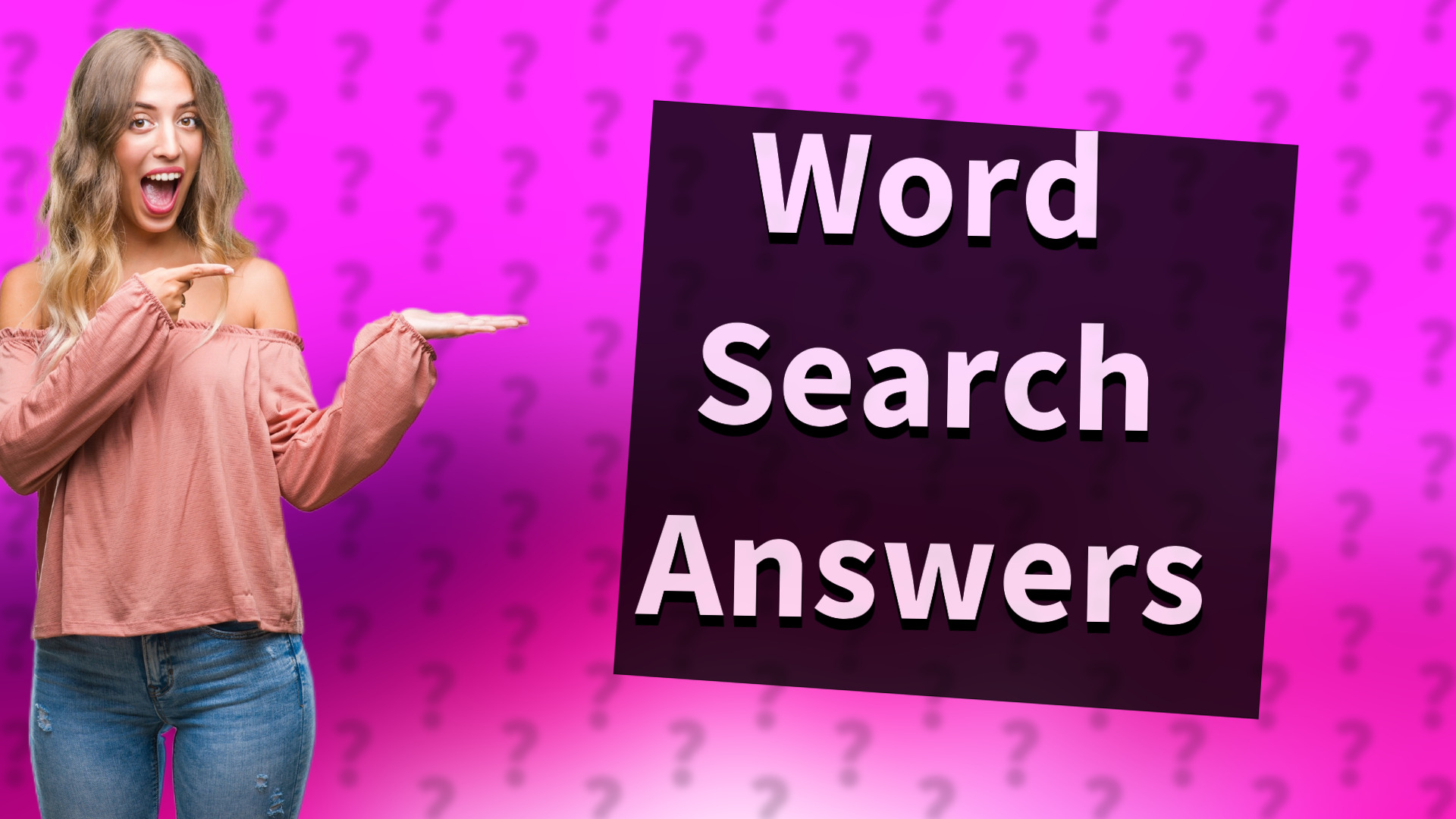 Word Search Answers