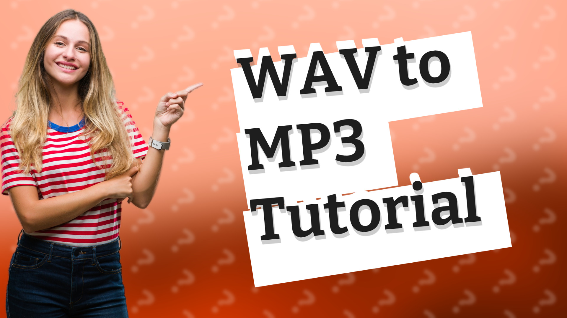 WAV to MP3 Tutorial