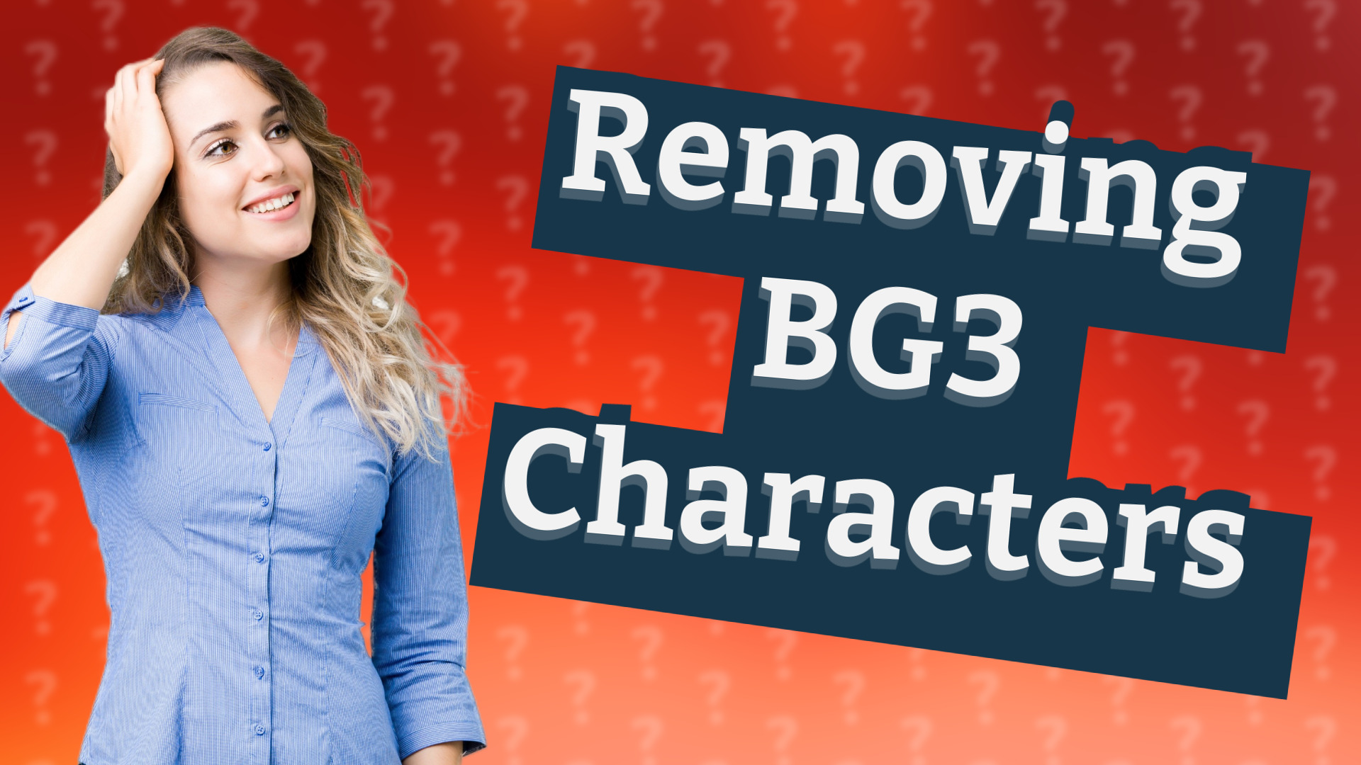 Removing BG3 Characters