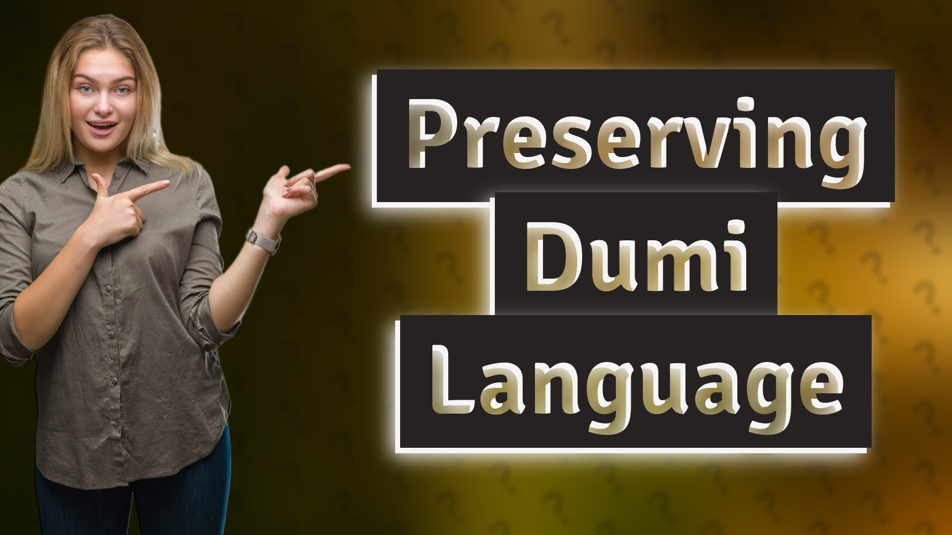 Preserving Dumi Language