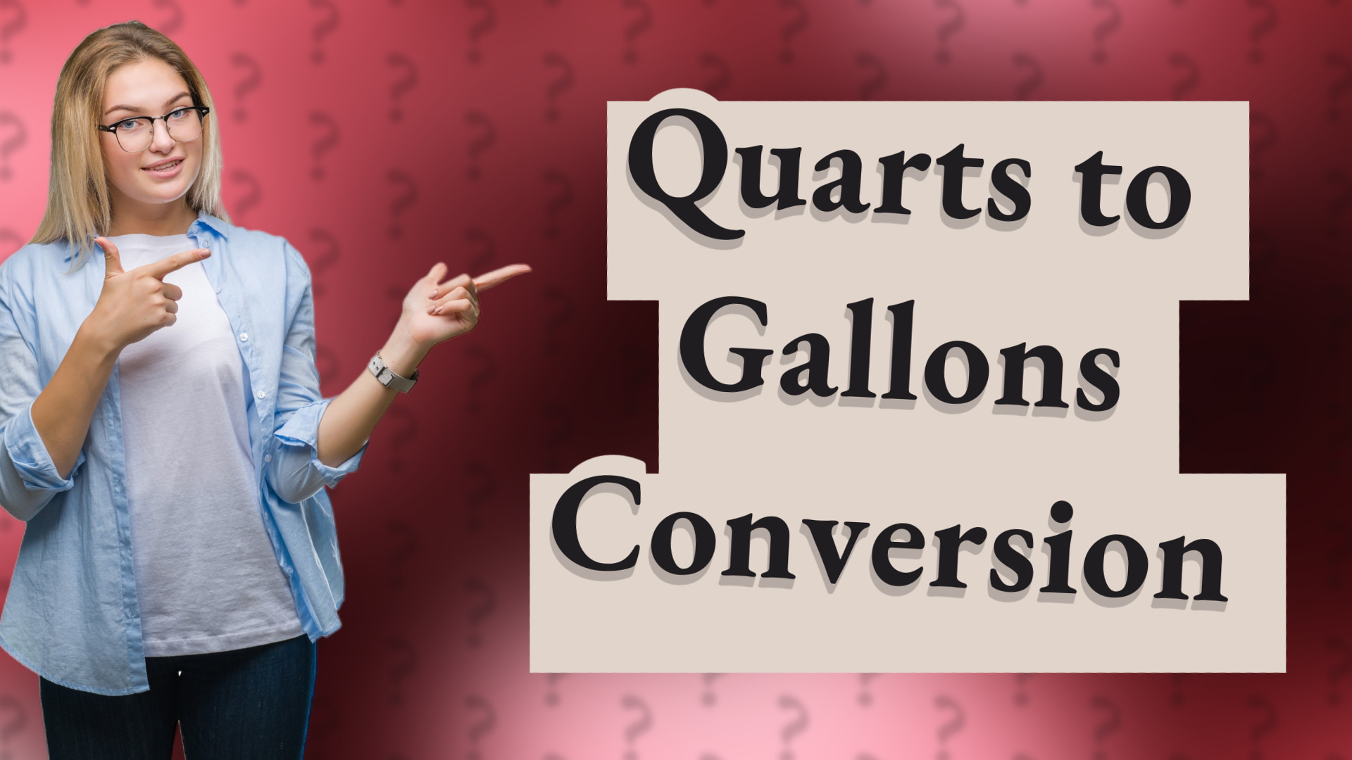Quarts to Gallons Conversion