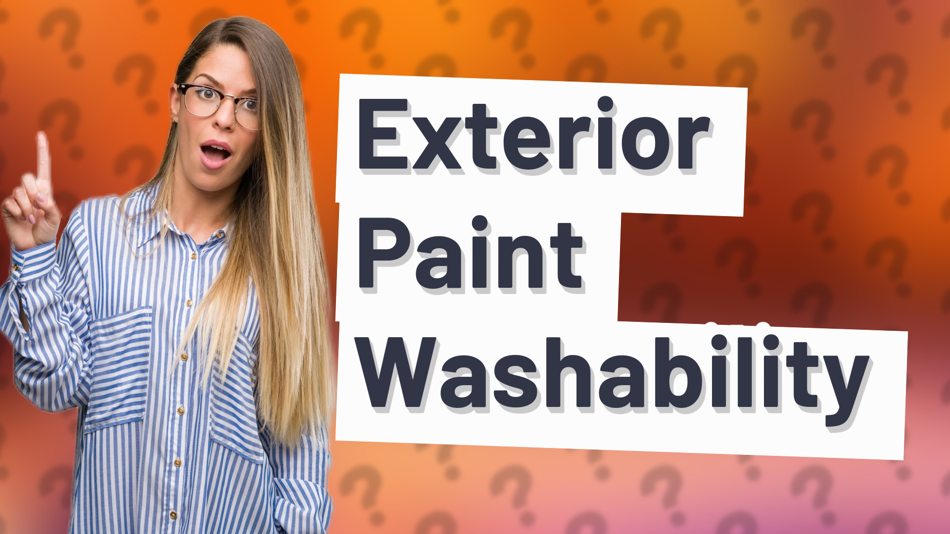 Exterior Paint Washability