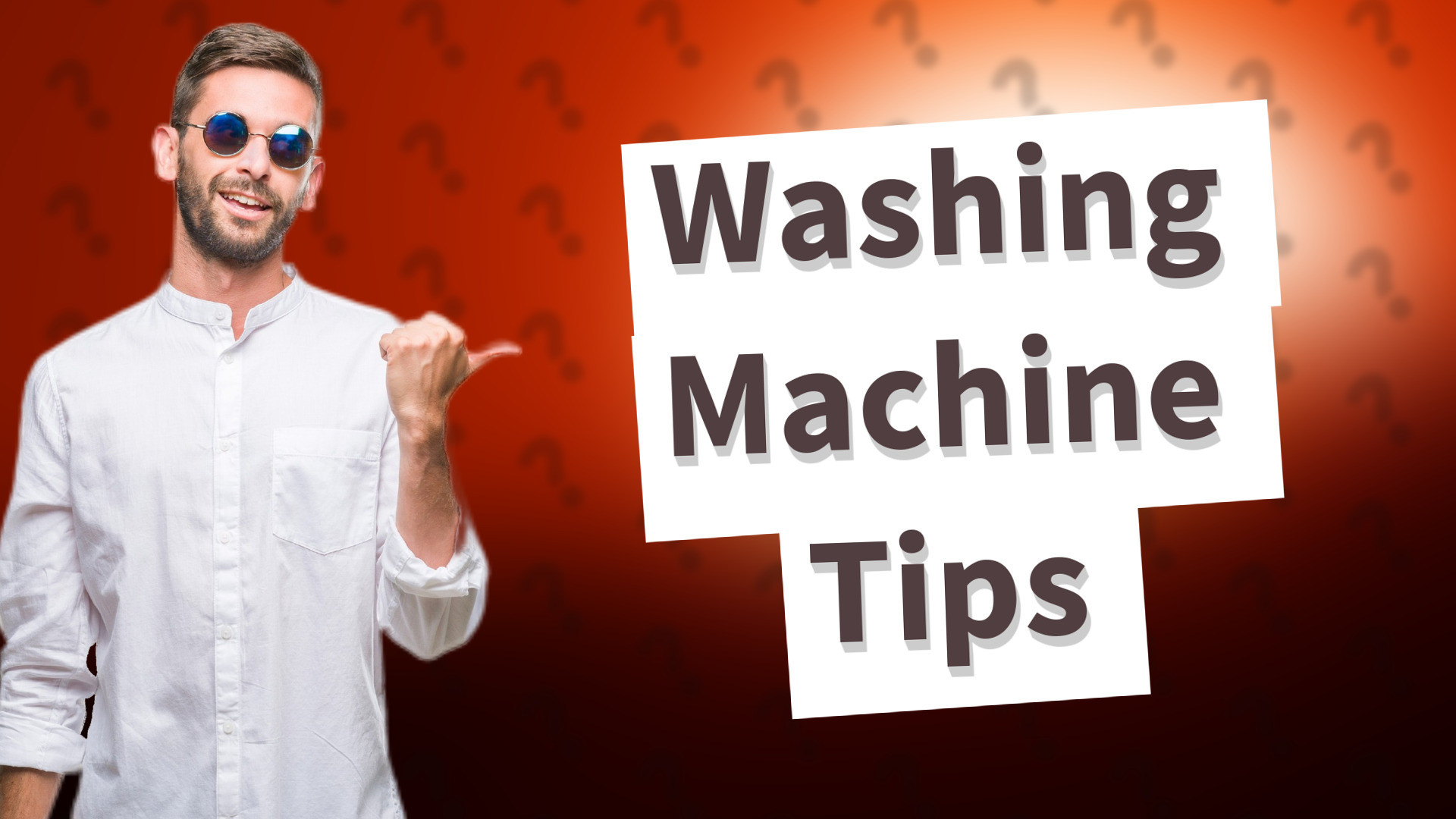 Washing Machine Tips