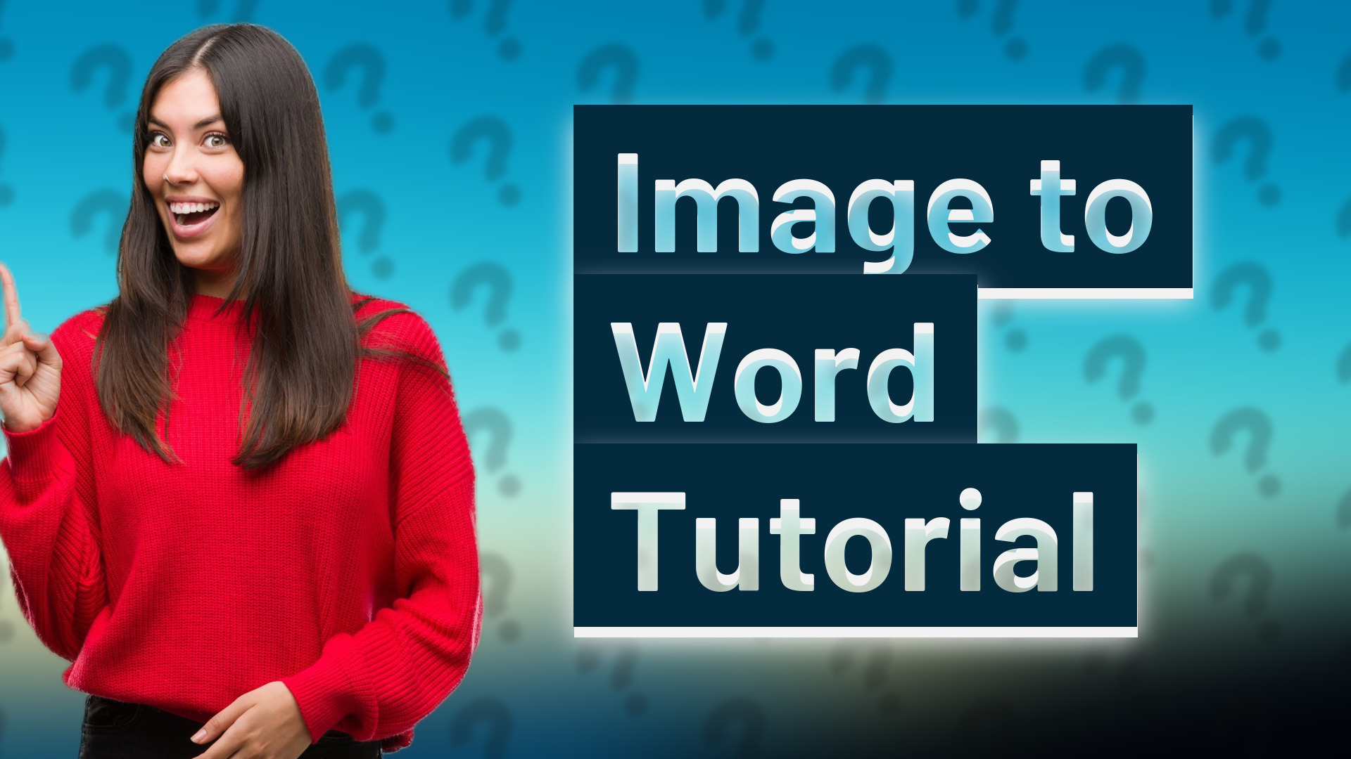 Image to Word Tutorial