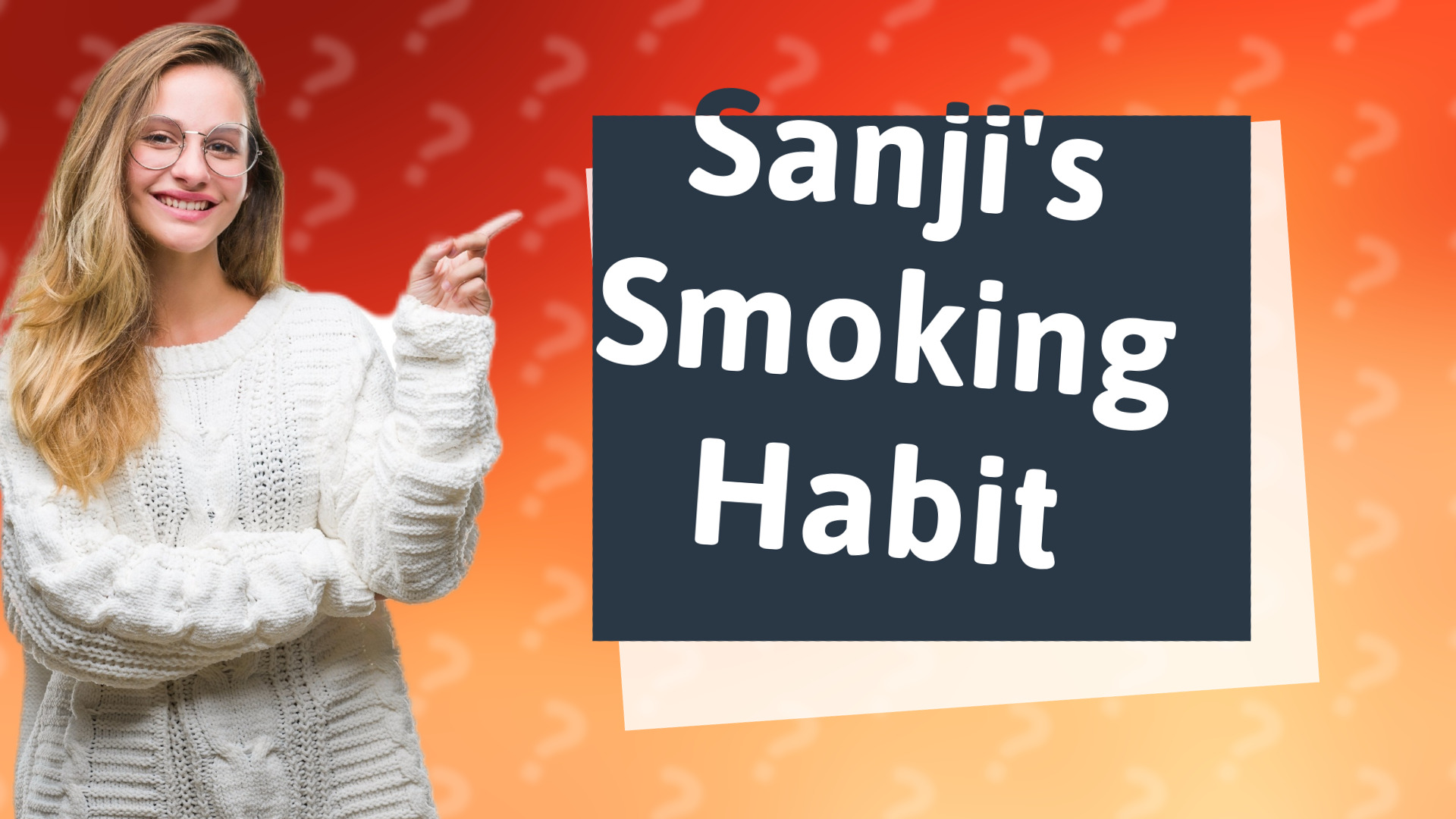 Sanji's Smoking Habit