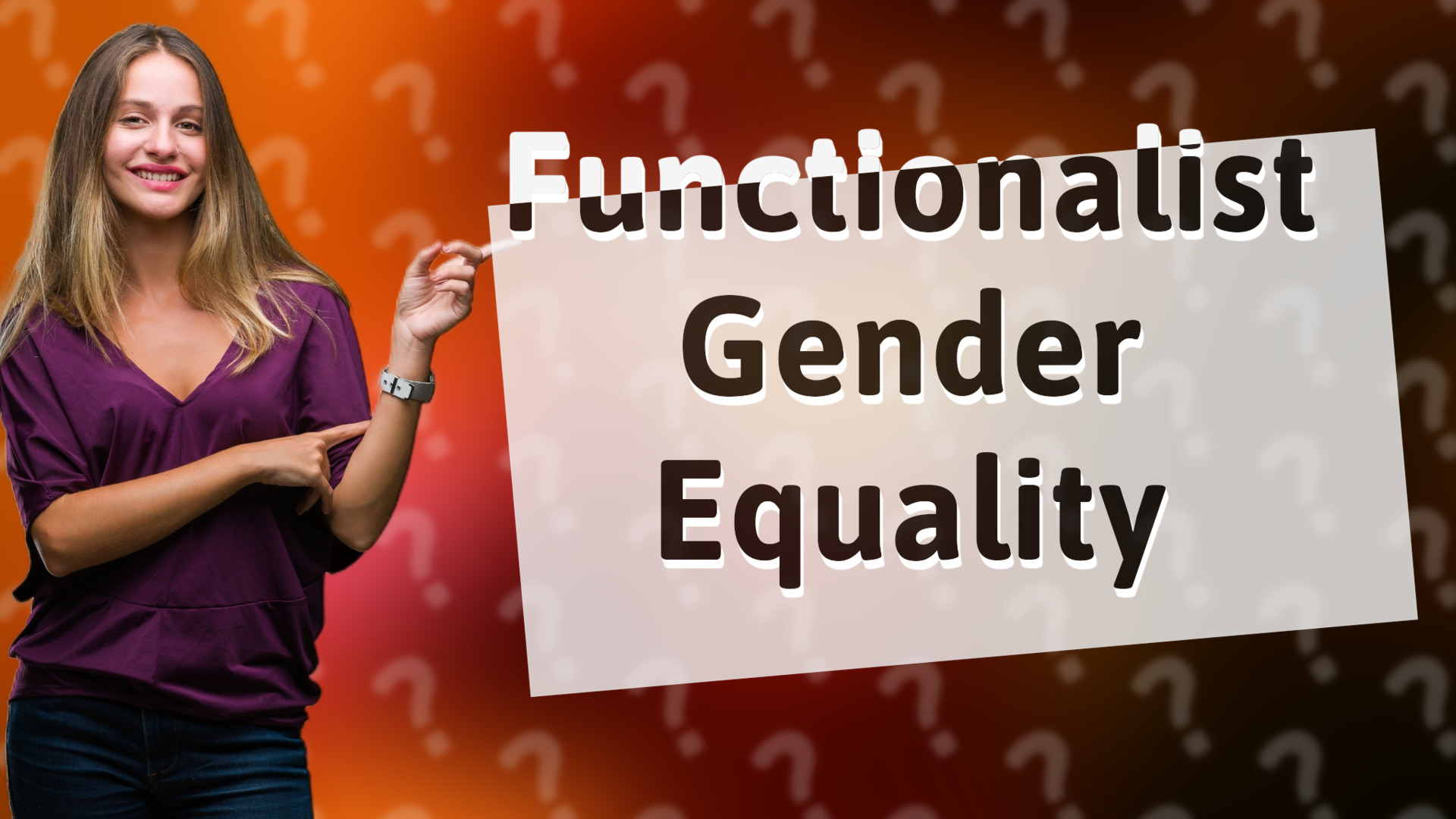 Functionalist Gender Equality