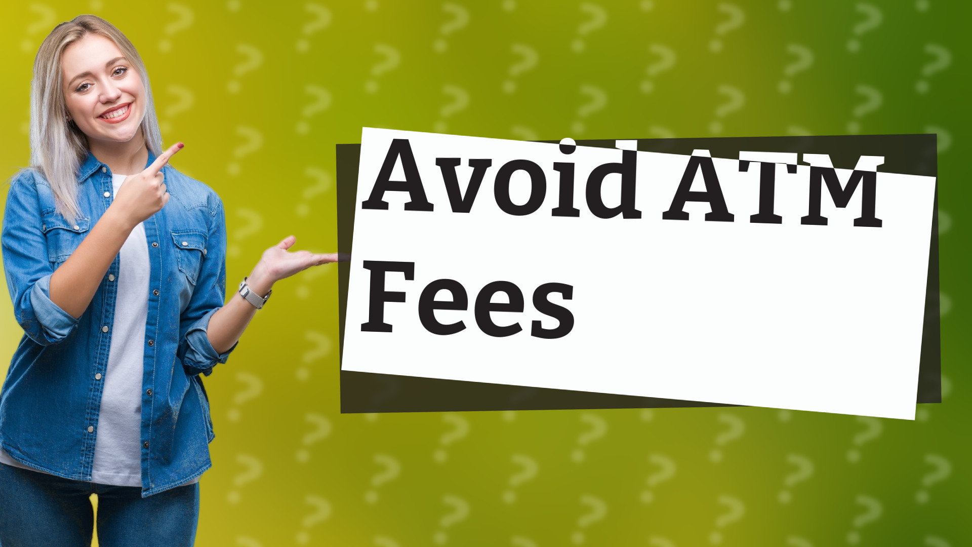 Avoid ATM Fees