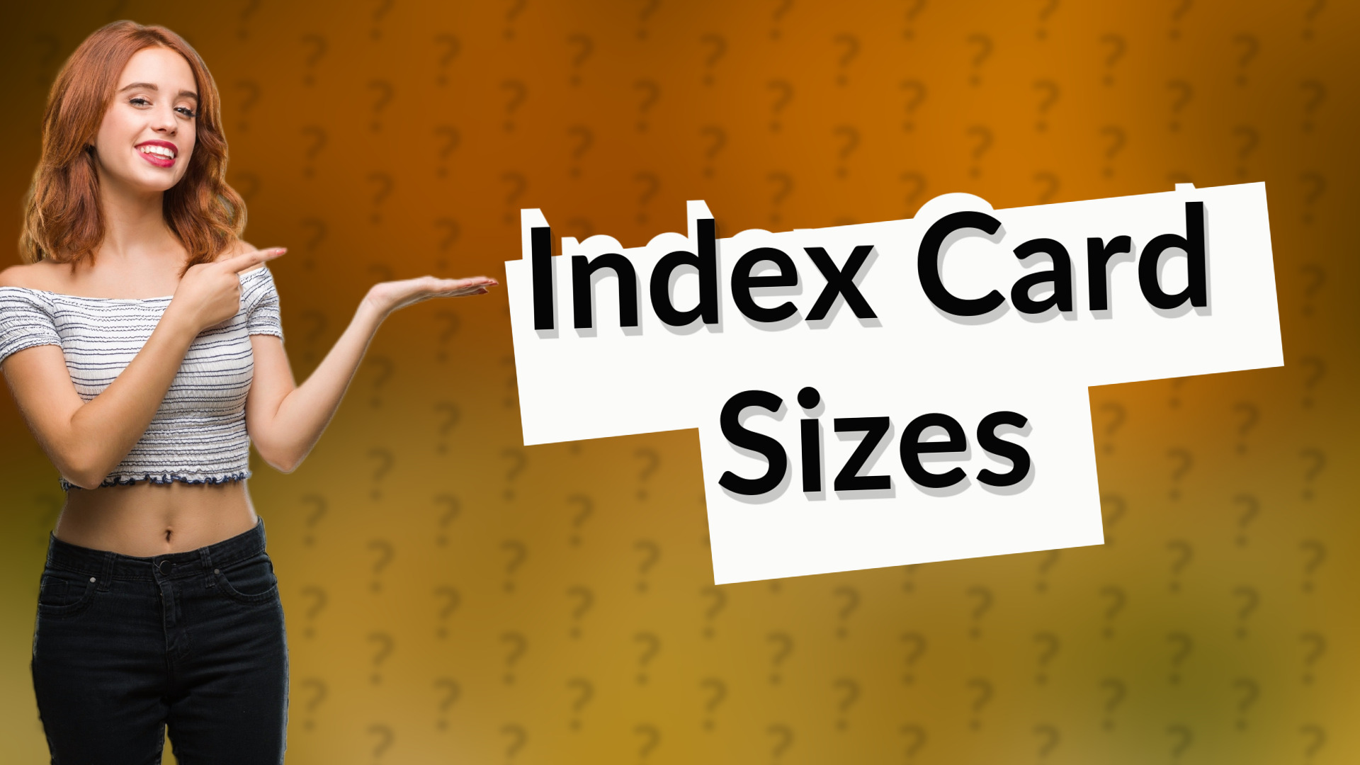 Index Card Sizes