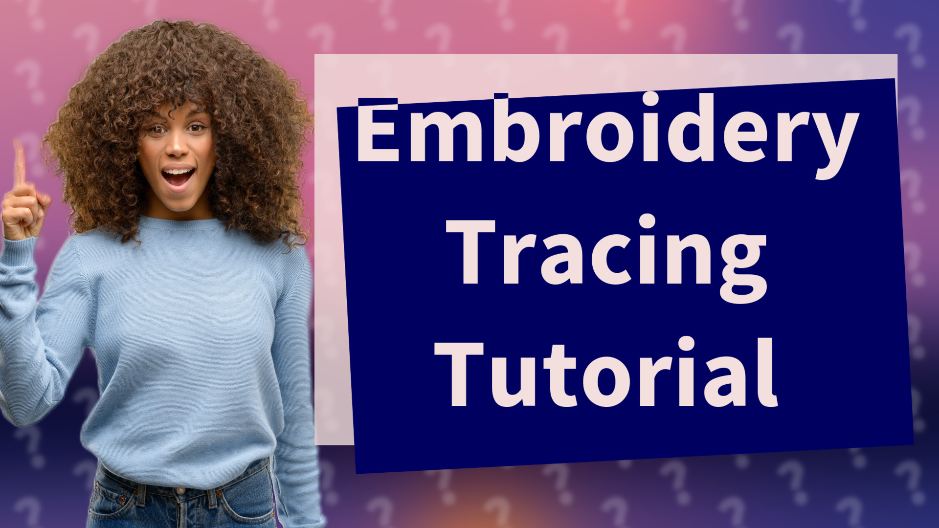 Embroidery Tracing Tutorial