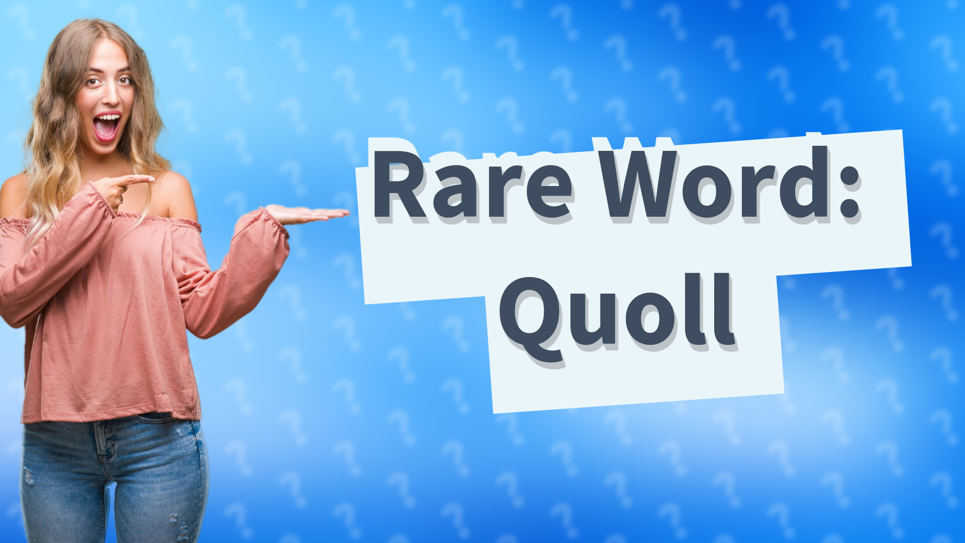 Rare Word: Quoll