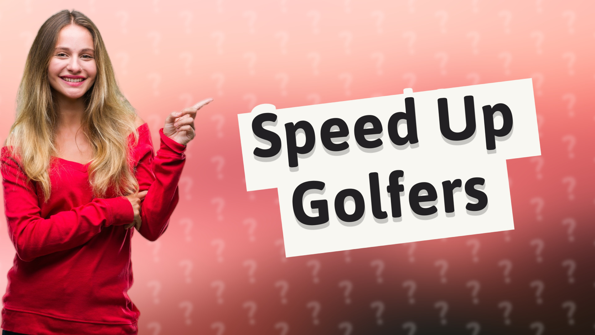 Speed Up Golfers
