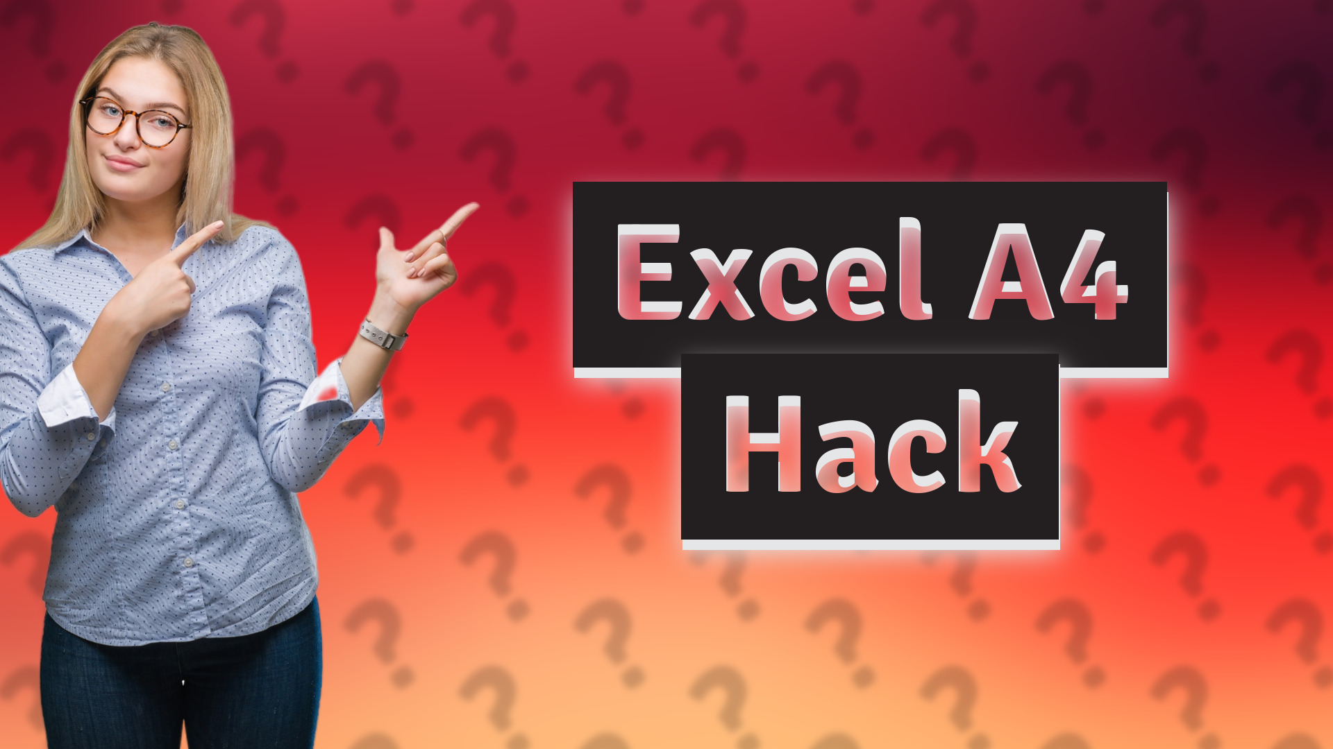 Excel A4 Hack