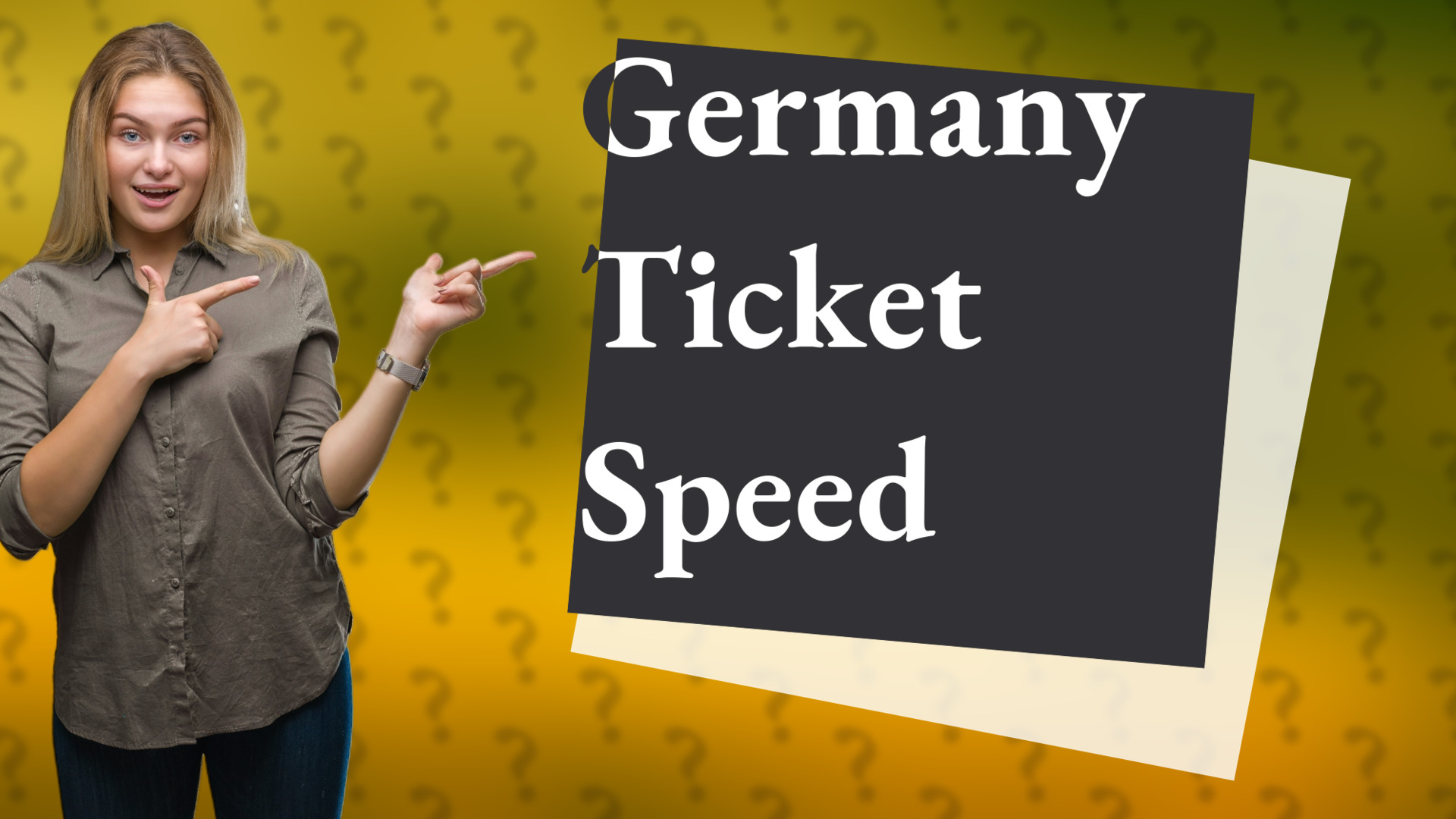 Germany Ticket Speed