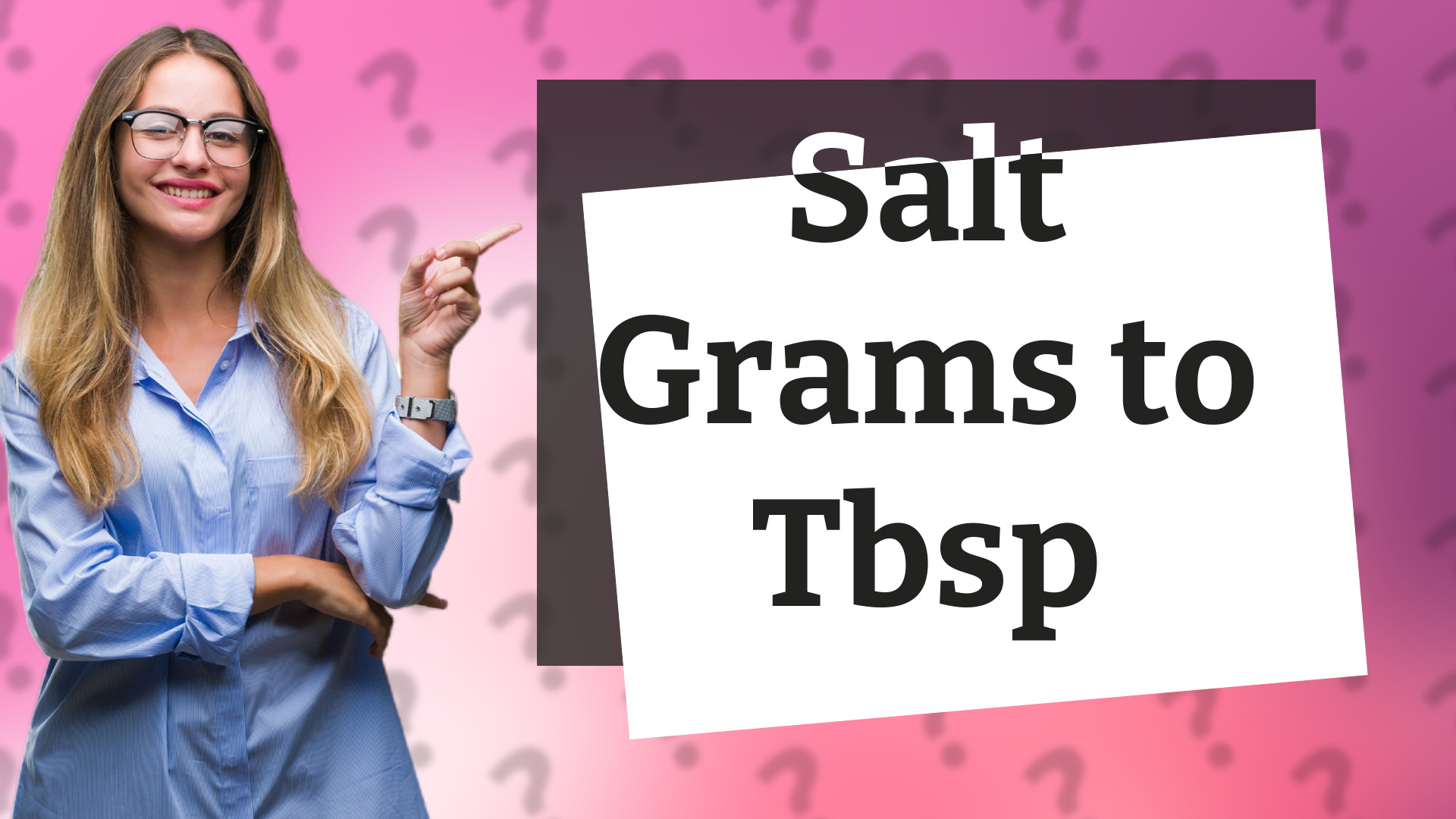 Salt Grams to Tbsp