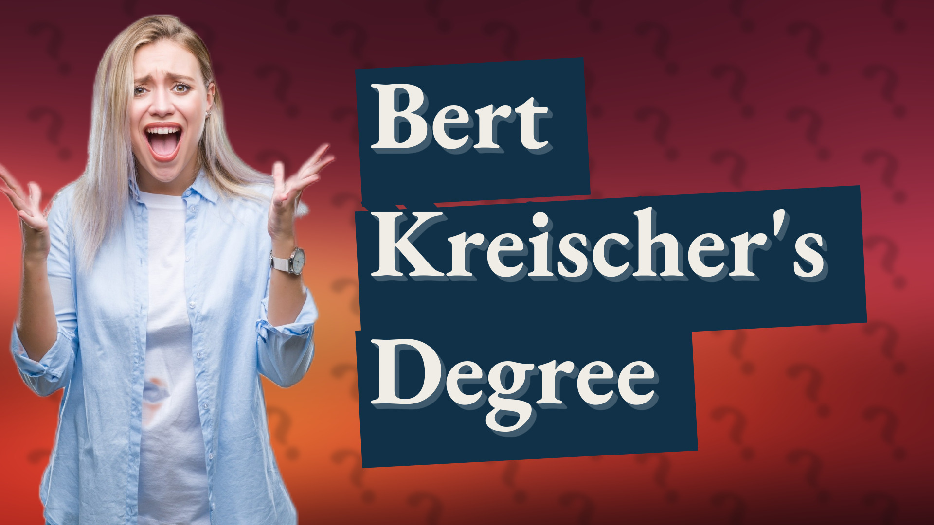Bert Kreischer's Degree