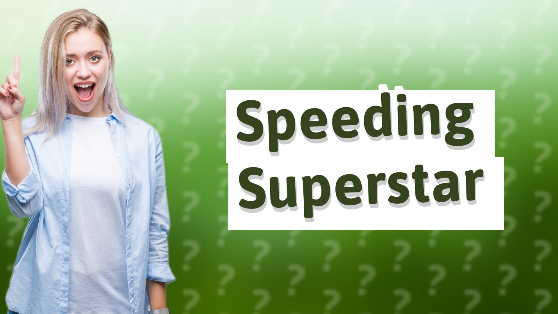 Speeding Superstar