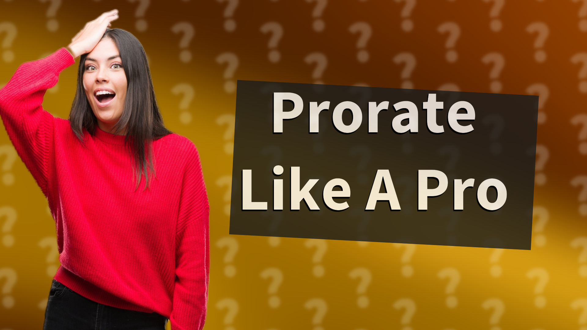 Prorate Like A Pro