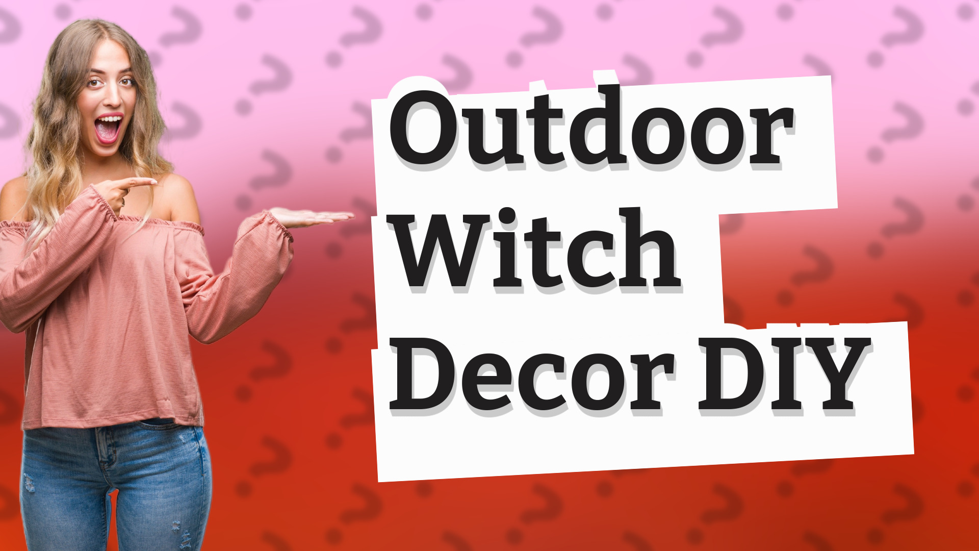 Outdoor Witch Decor DIY