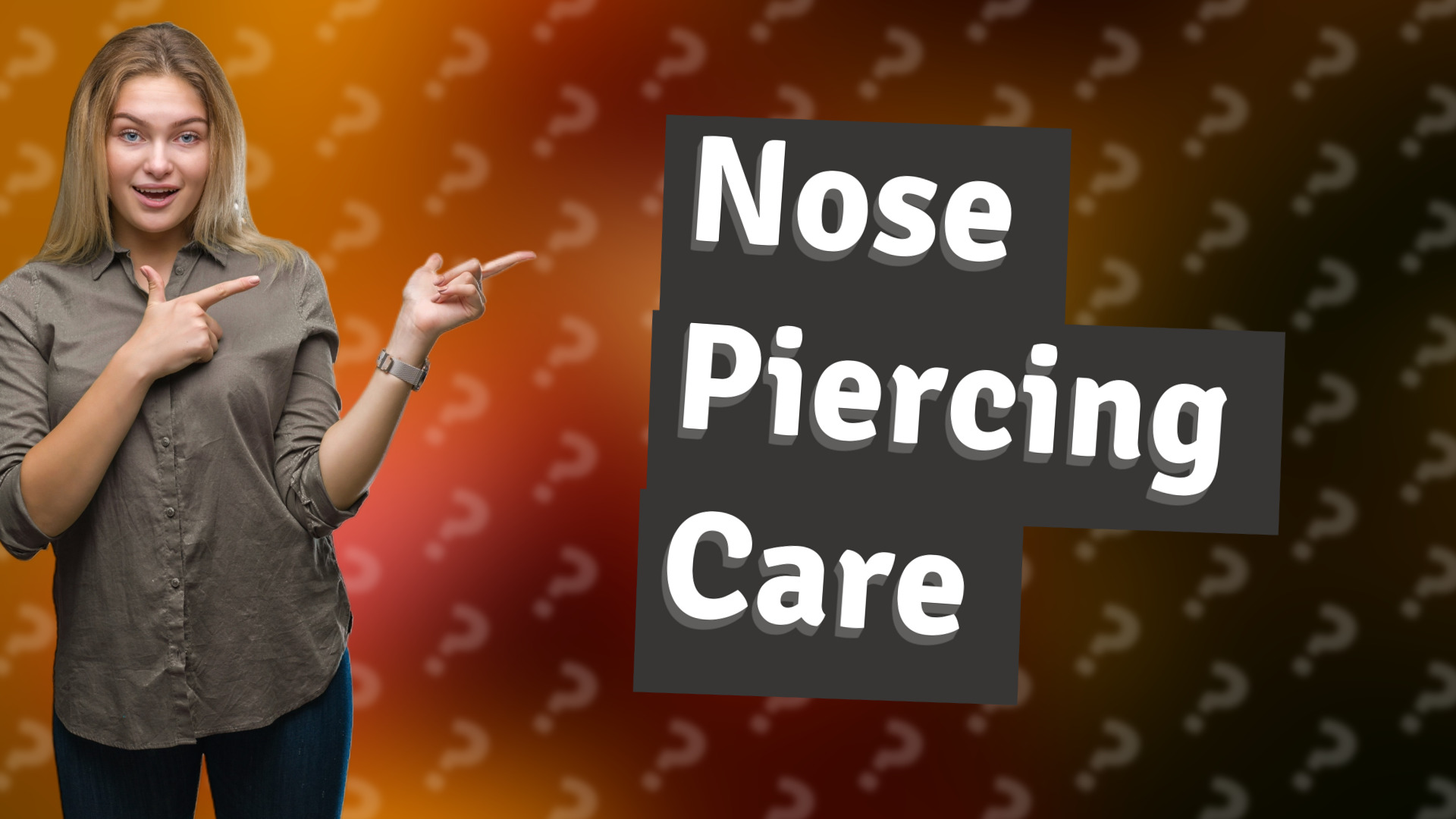 Nose Piercing Care