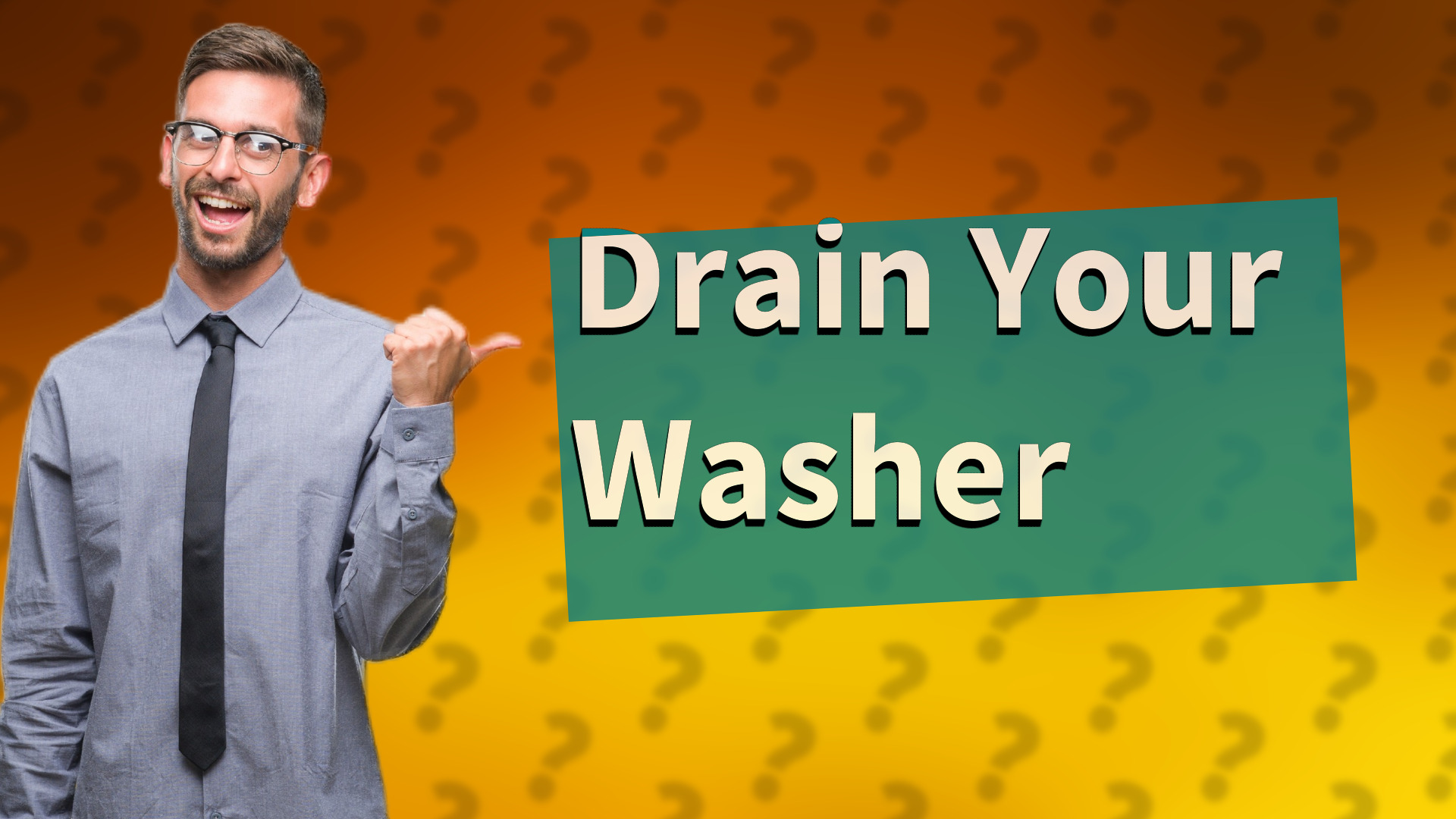 Drain Your Washer